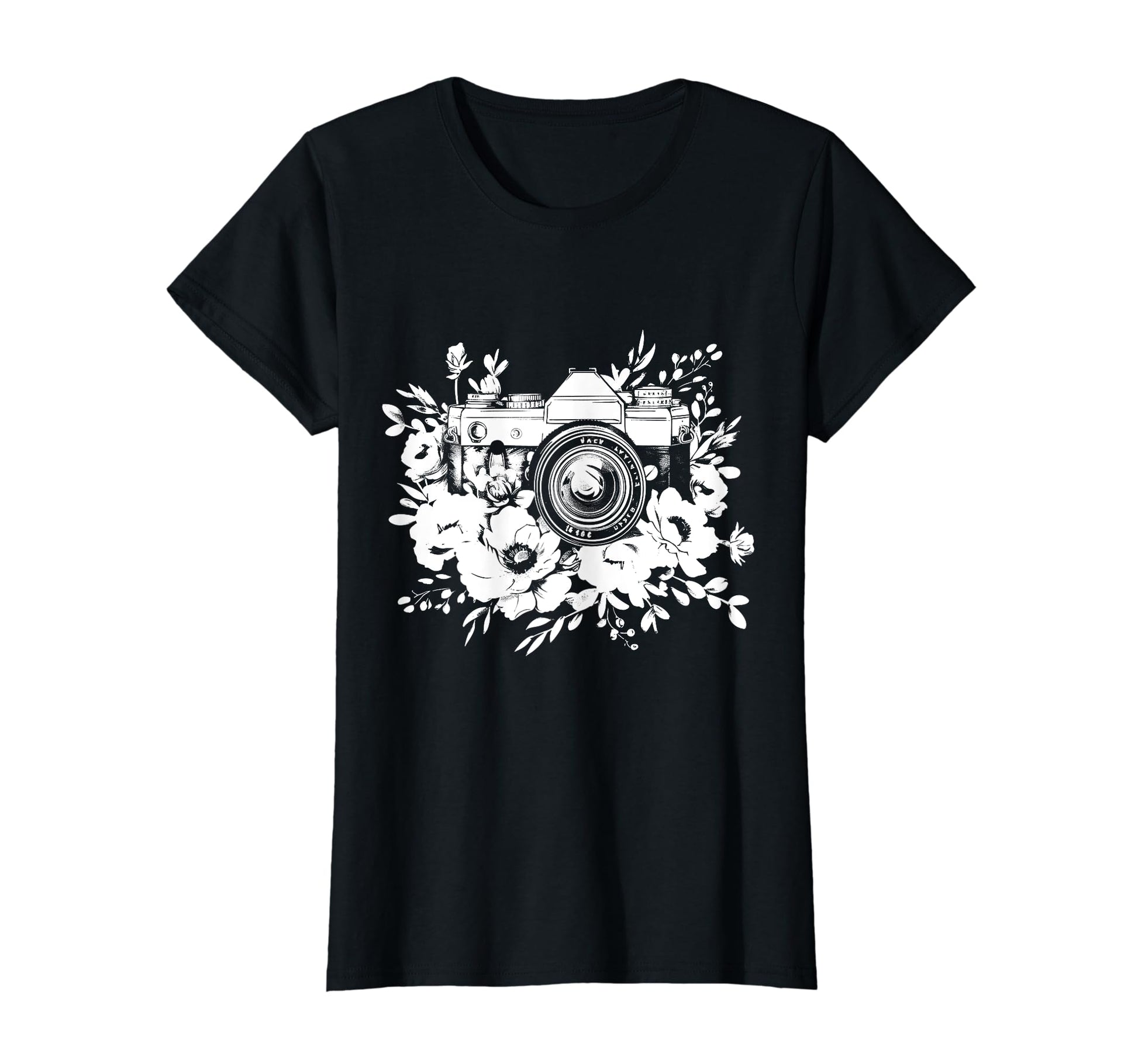 Photographer Camera Flowers T-Shirt - Streetwear Style Men Women - T-Shirt, Sweatshirt, Hoodie