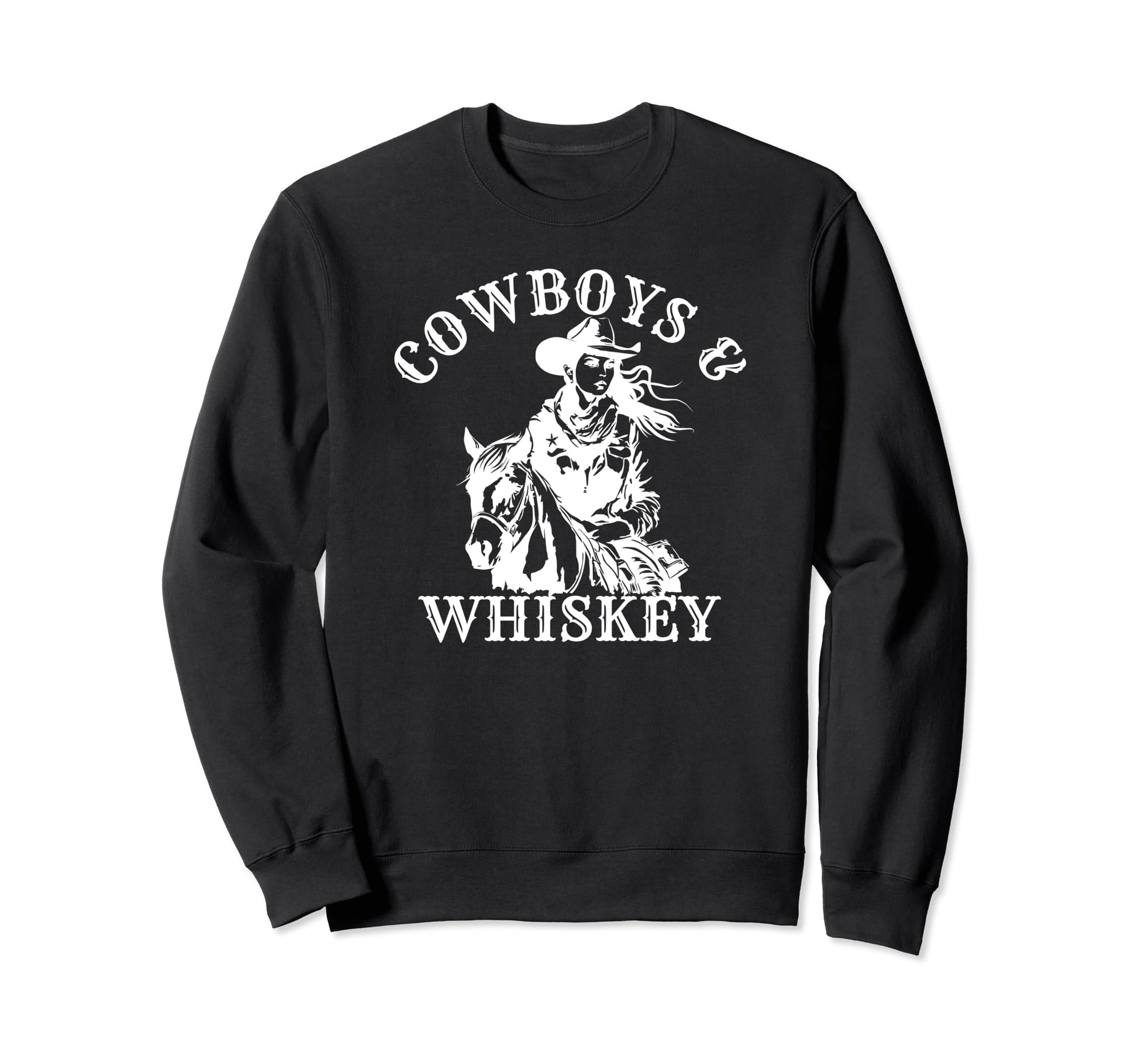 Linedance Cowboys And Whiskey Music Sweatshirt - Graphic Print Men Women - T-Shirt, Sweatshirt, Hoodie