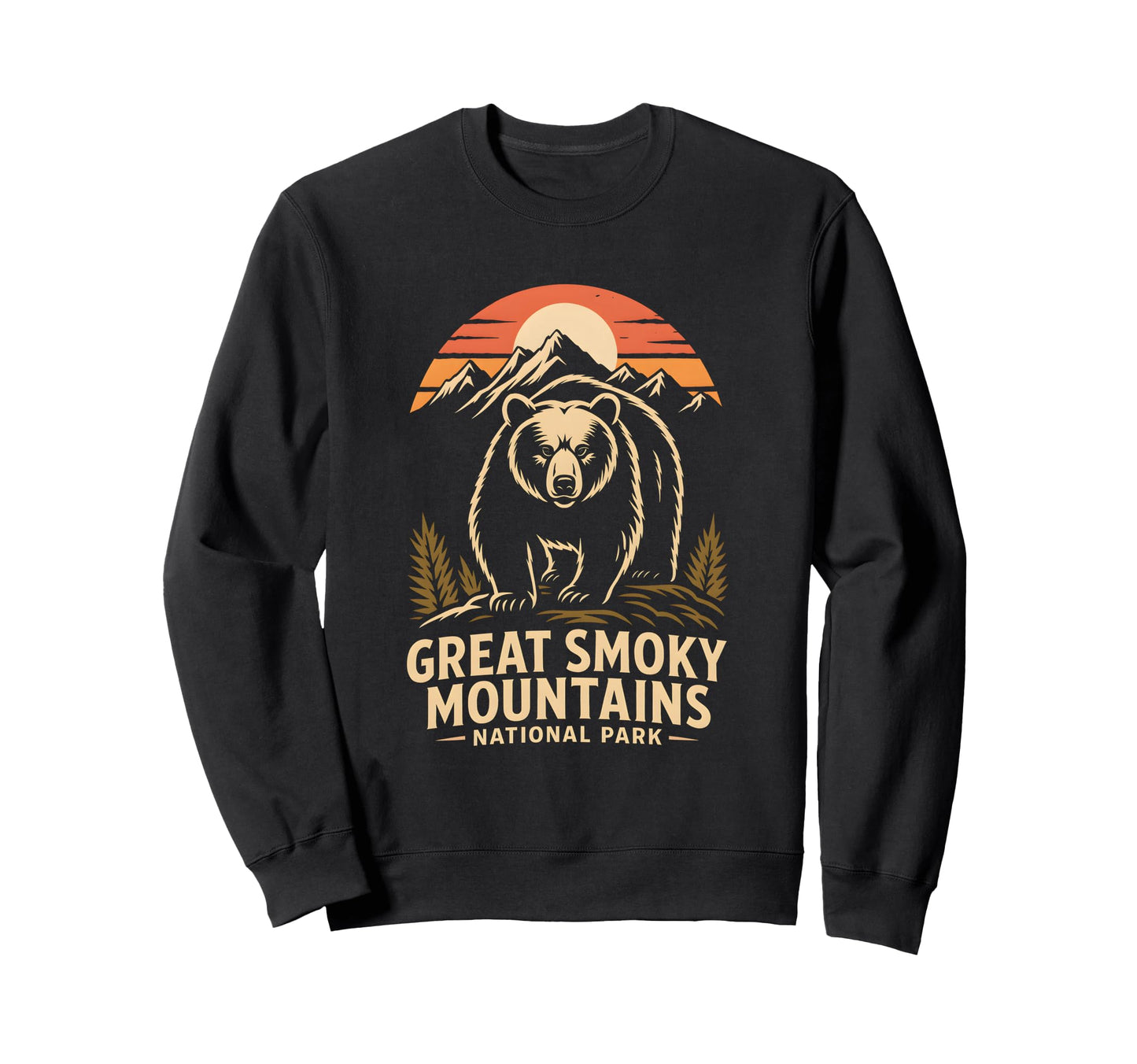 Great Smoky Mountains National Sweatshirt - Minimalist Print for Adults - T-Shirt, Sweatshirt, Hoodie