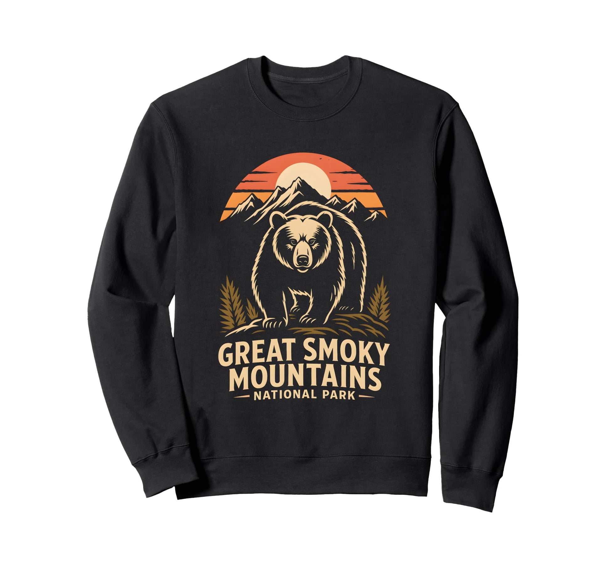 Great Smoky Mountains National Sweatshirt - Minimalist Print for Adults - T-Shirt, Sweatshirt, Hoodie