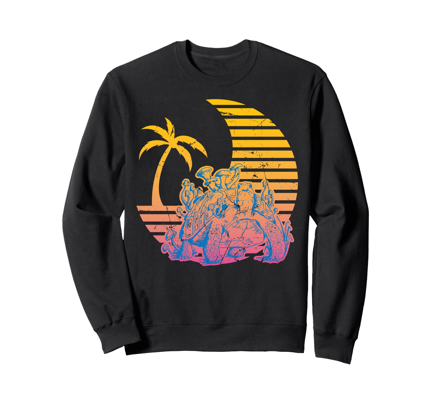 Indie Aesthetic Vaporwave Turtle Pop Art Sweatshirt - Graphic Print Unisex - T-Shirt, Sweatshirt, Hoodie