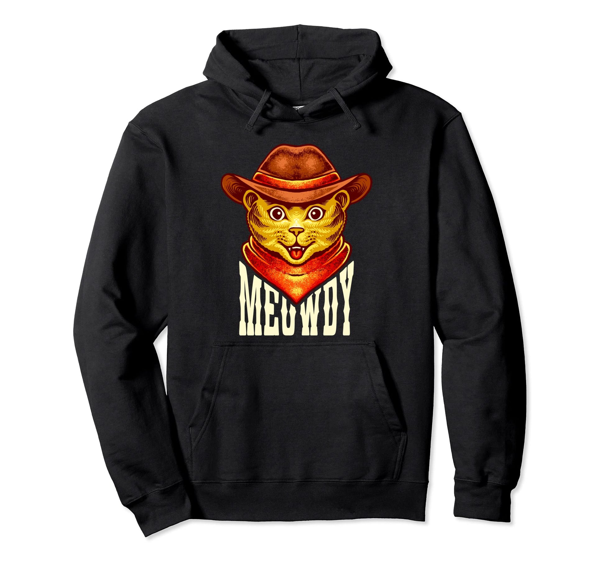 Meowdy Howdy Meow Country Music Cat Hoodie - Streetwear Style Men Women - T-Shirt, Sweatshirt, Hoodie