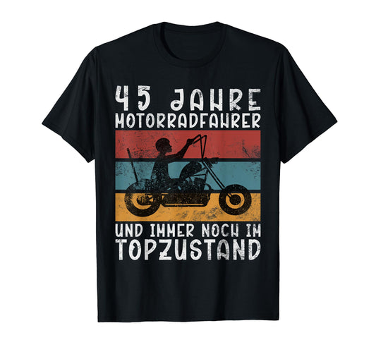 45 Years Biker 1979 Motorcyclist T-Shirt - Graphic Print for Adults - T-Shirt, Sweatshirt, Hoodie