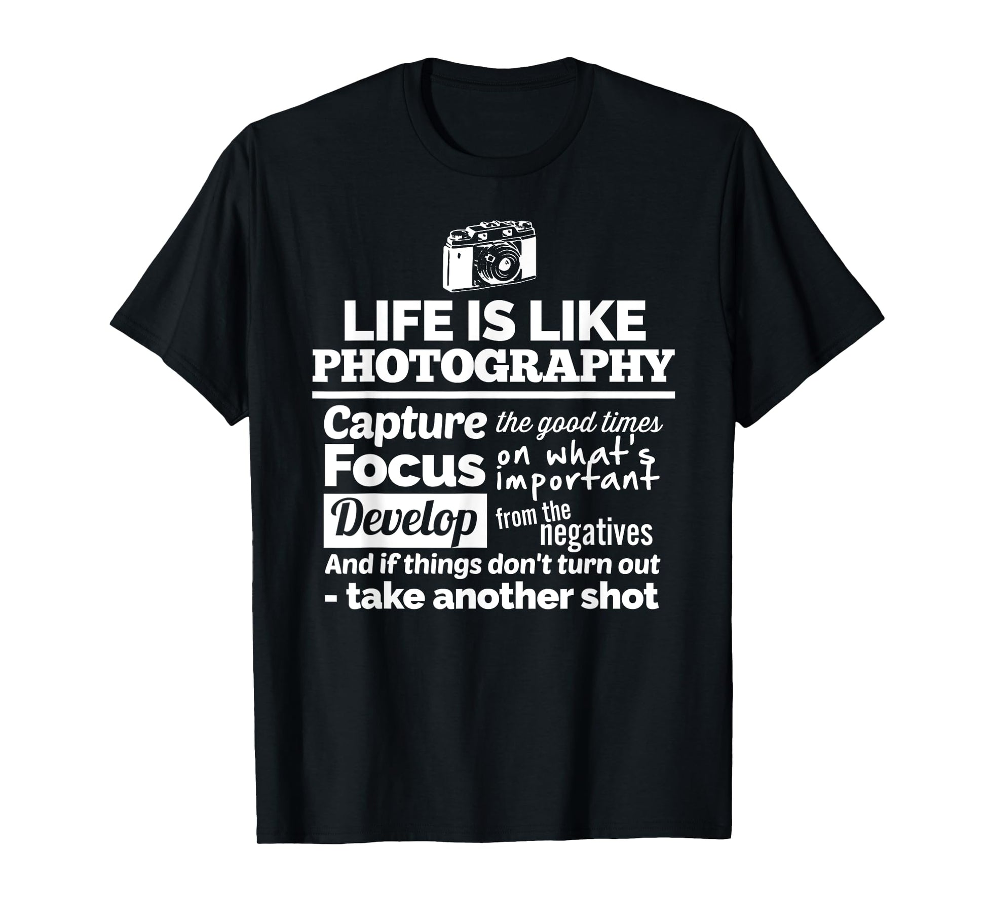 Photographer Gift Funny Camera Life T-Shirt - Custom Art Print Unisex - T-Shirt, Sweatshirt, Hoodie
