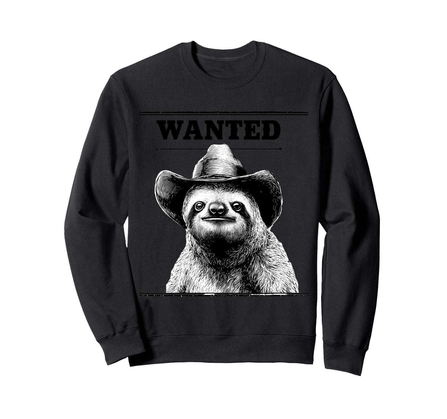 Sloth Cowboy Rodeo Cowgirl Sweatshirt - Casual Everyday Wear Men Women - T-Shirt, Sweatshirt, Hoodie