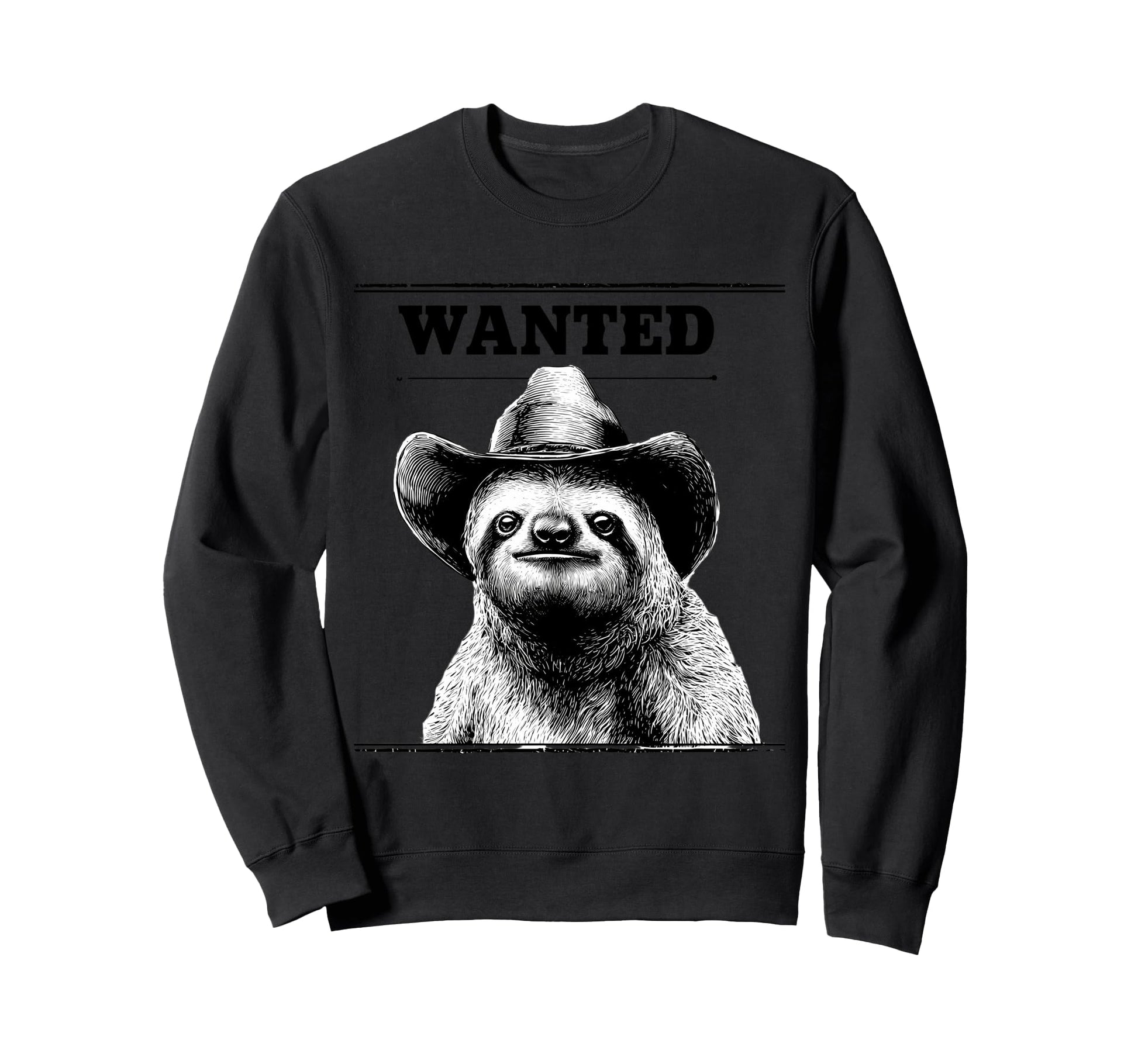 Sloth Cowboy Rodeo Cowgirl Sweatshirt - Casual Everyday Wear Men Women - T-Shirt, Sweatshirt, Hoodie
