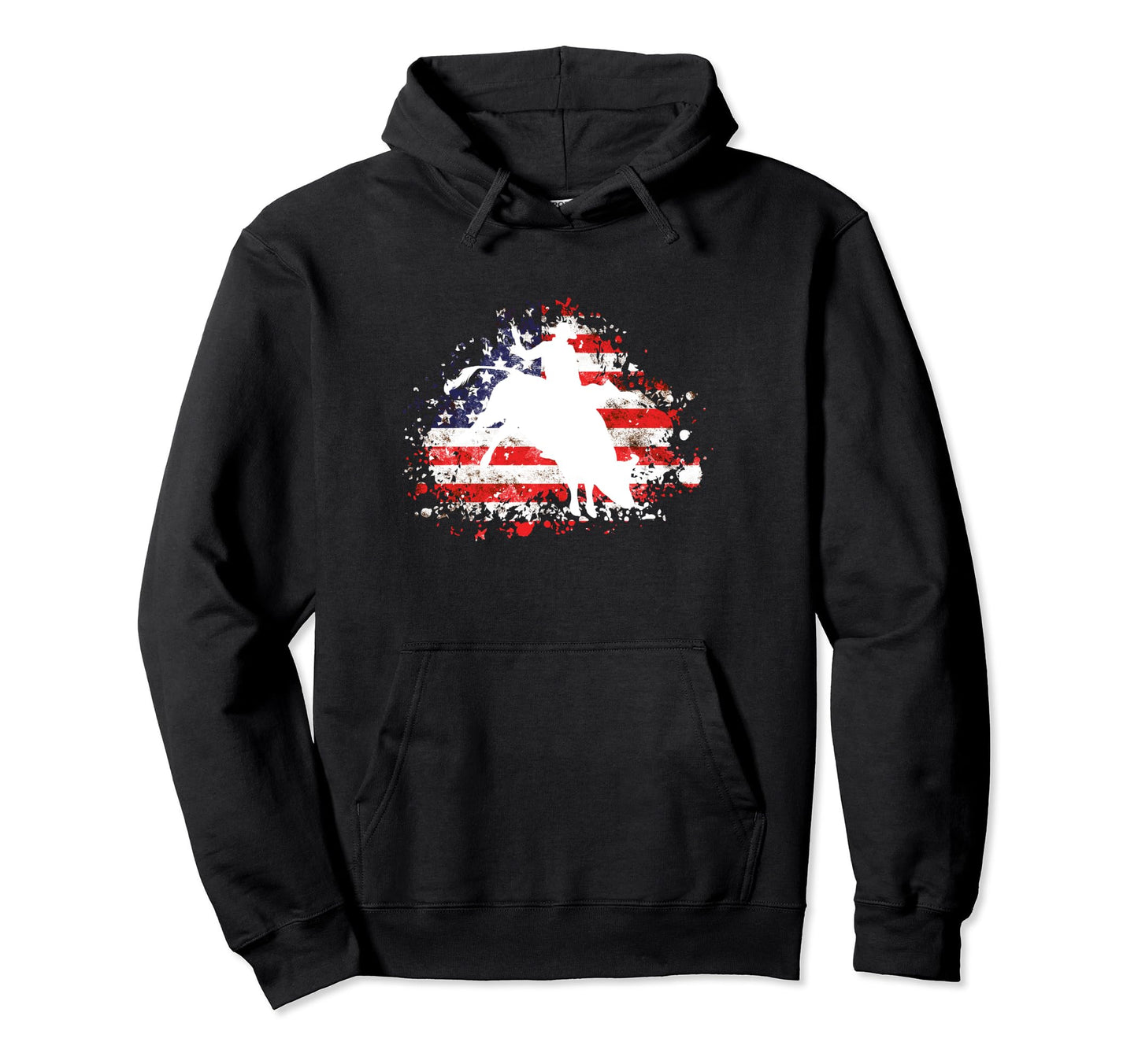 Western Rodeo Bucking Bull Cowboy Hoodie - Fun Novelty Design Men Women - T-Shirt, Sweatshirt, Hoodie