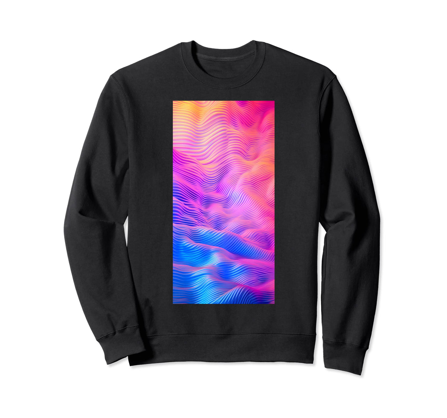 Vaporwave Rainbow Colors Abstract Sweatshirt - Streetwear Style Unisex - T-Shirt, Sweatshirt, Hoodie