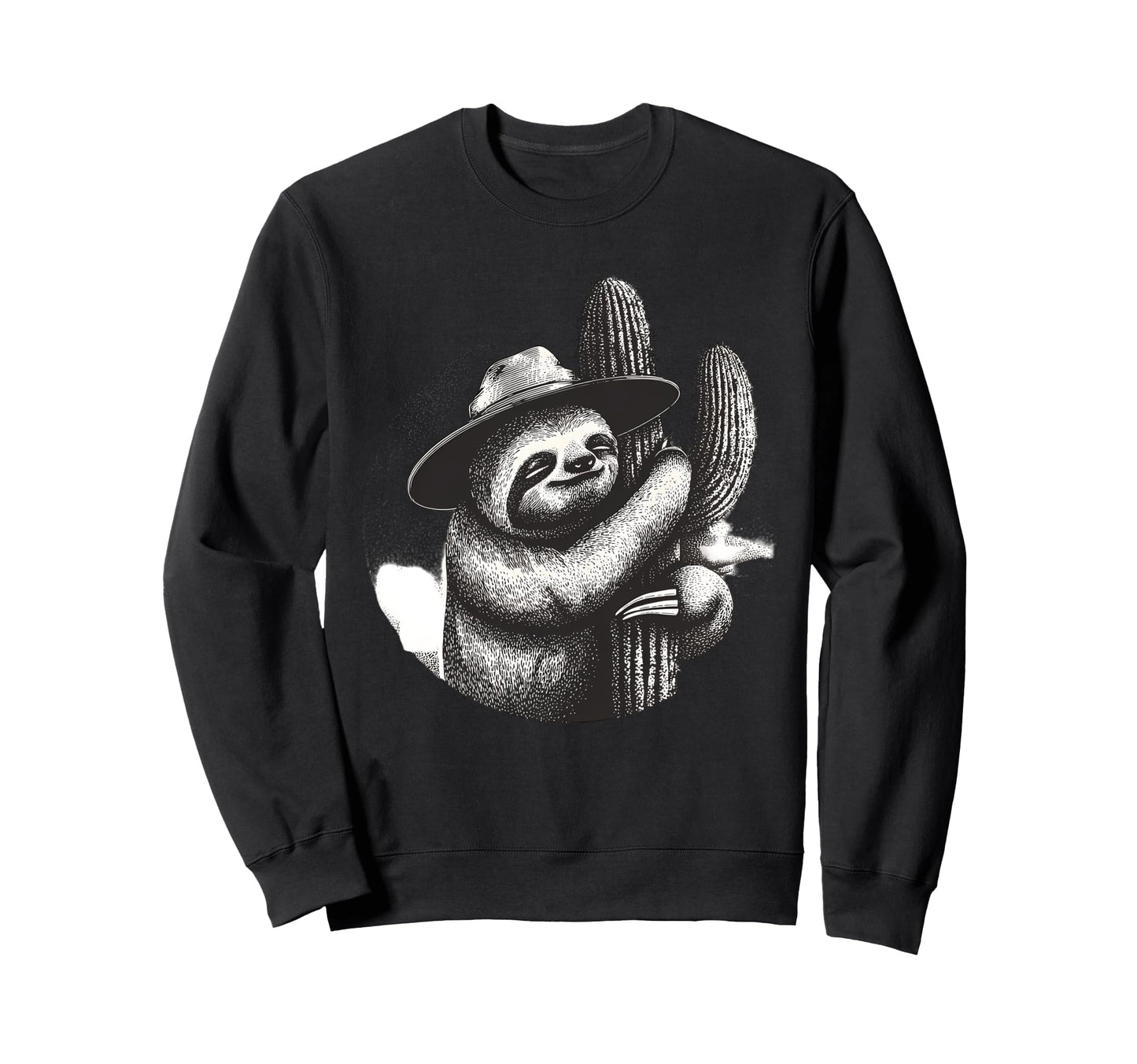 Country Cowboy Sloth Rodeo Sweatshirt - Fun Novelty Design Men Women - T-Shirt, Sweatshirt, Hoodie
