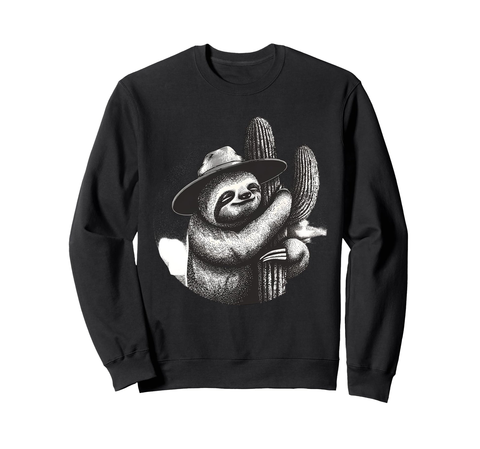 Country Cowboy Sloth Rodeo Sweatshirt - Fun Novelty Design Men Women - T-Shirt, Sweatshirt, Hoodie