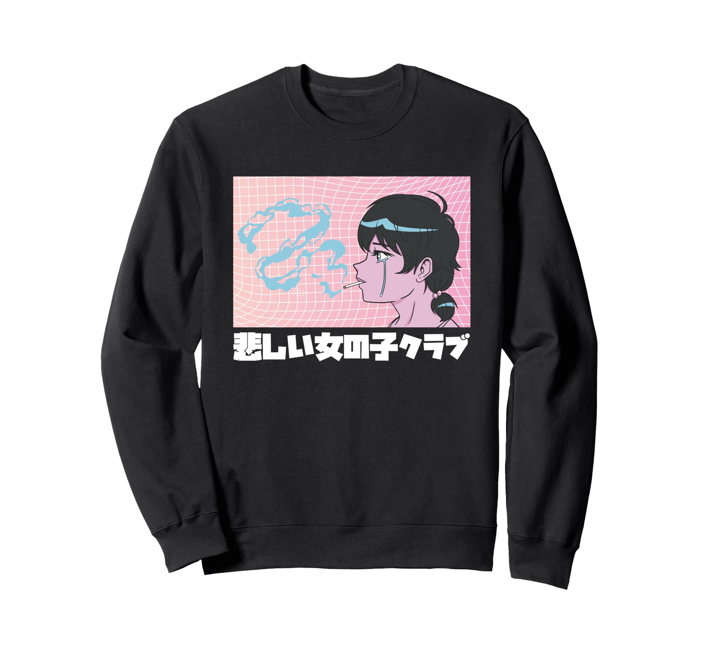 Sad Club Vaporwave Anime Aesthetic Sweatshirt - Streetwear Style Men Women - T-Shirt, Sweatshirt, Hoodie