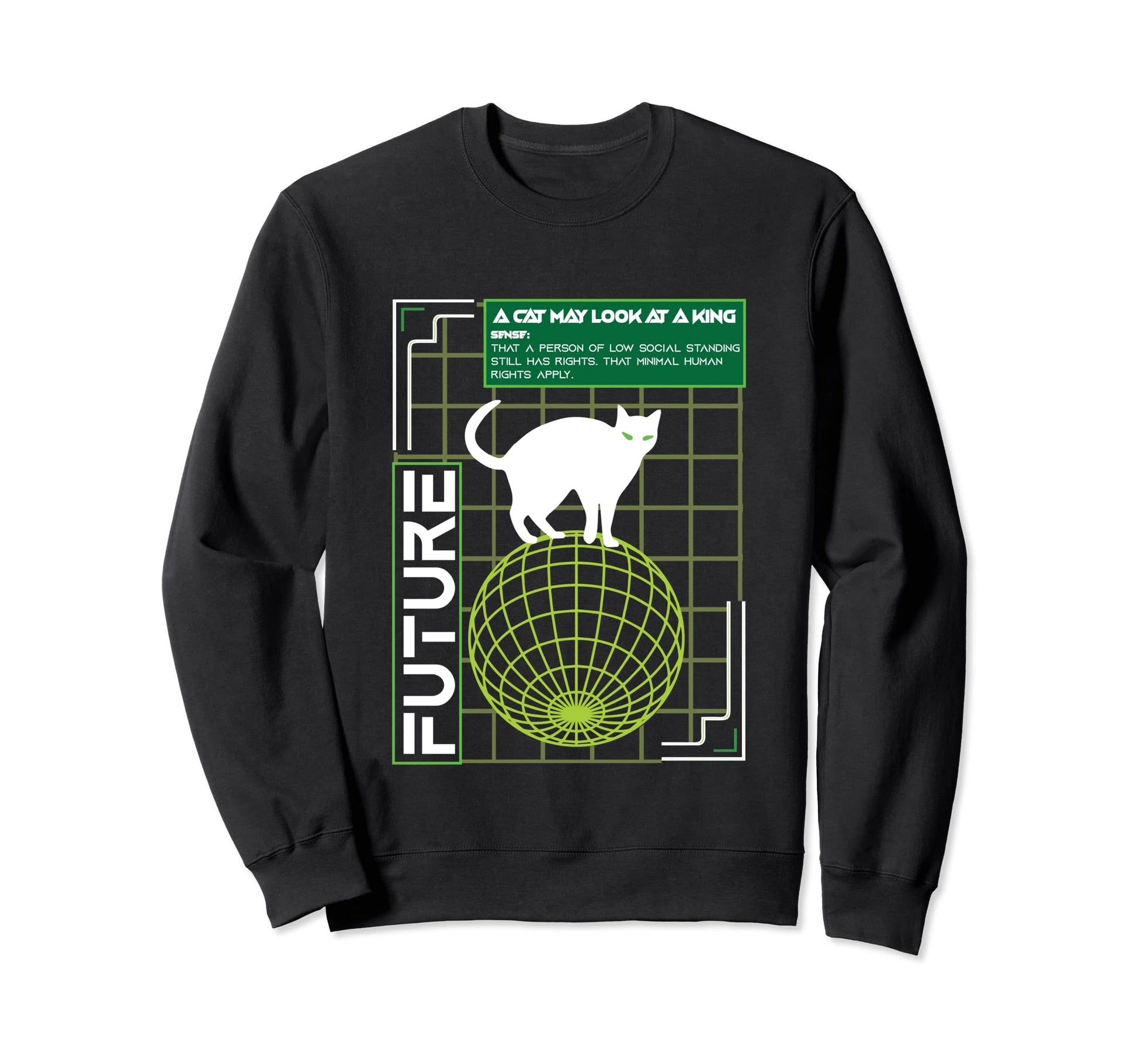 Vaporwave Cat Indie Aesthetic Sweatshirt - Aesthetic Graphic Men Women - T-Shirt, Sweatshirt, Hoodie