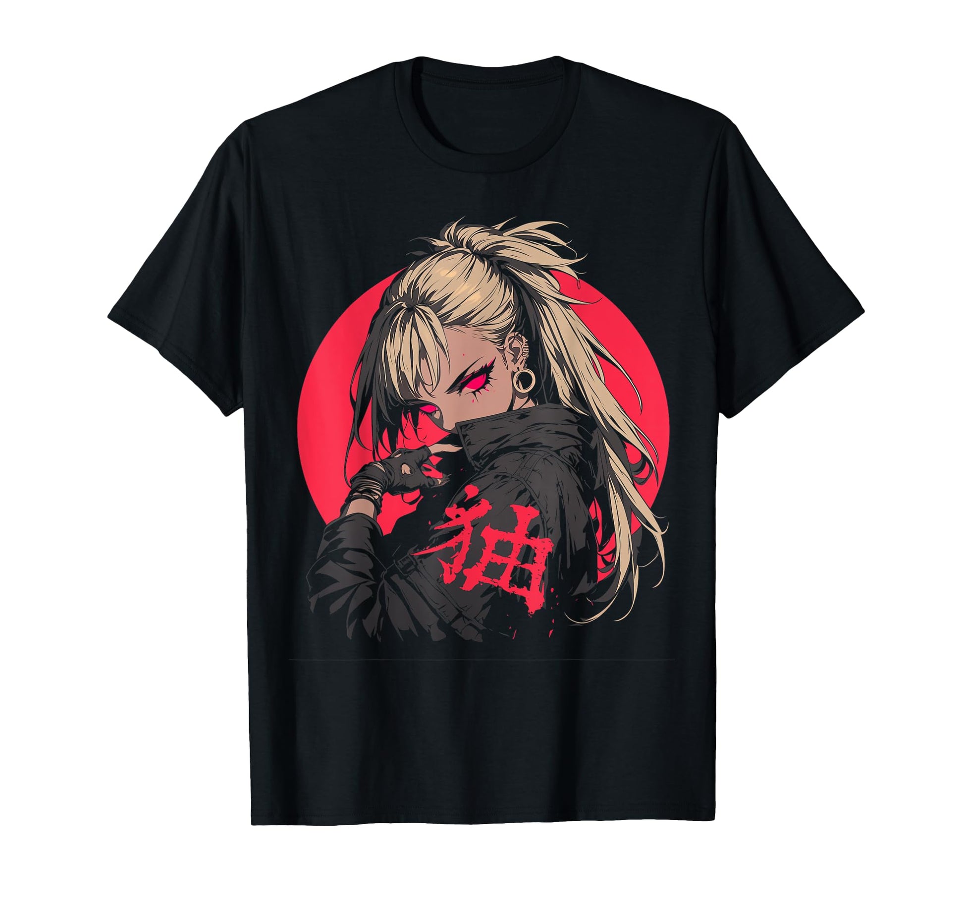 Goth Grunge Demon Anime Waifu Horror T-Shirt - Custom Art Print for Adults - T-Shirt, Sweatshirt, Hoodie