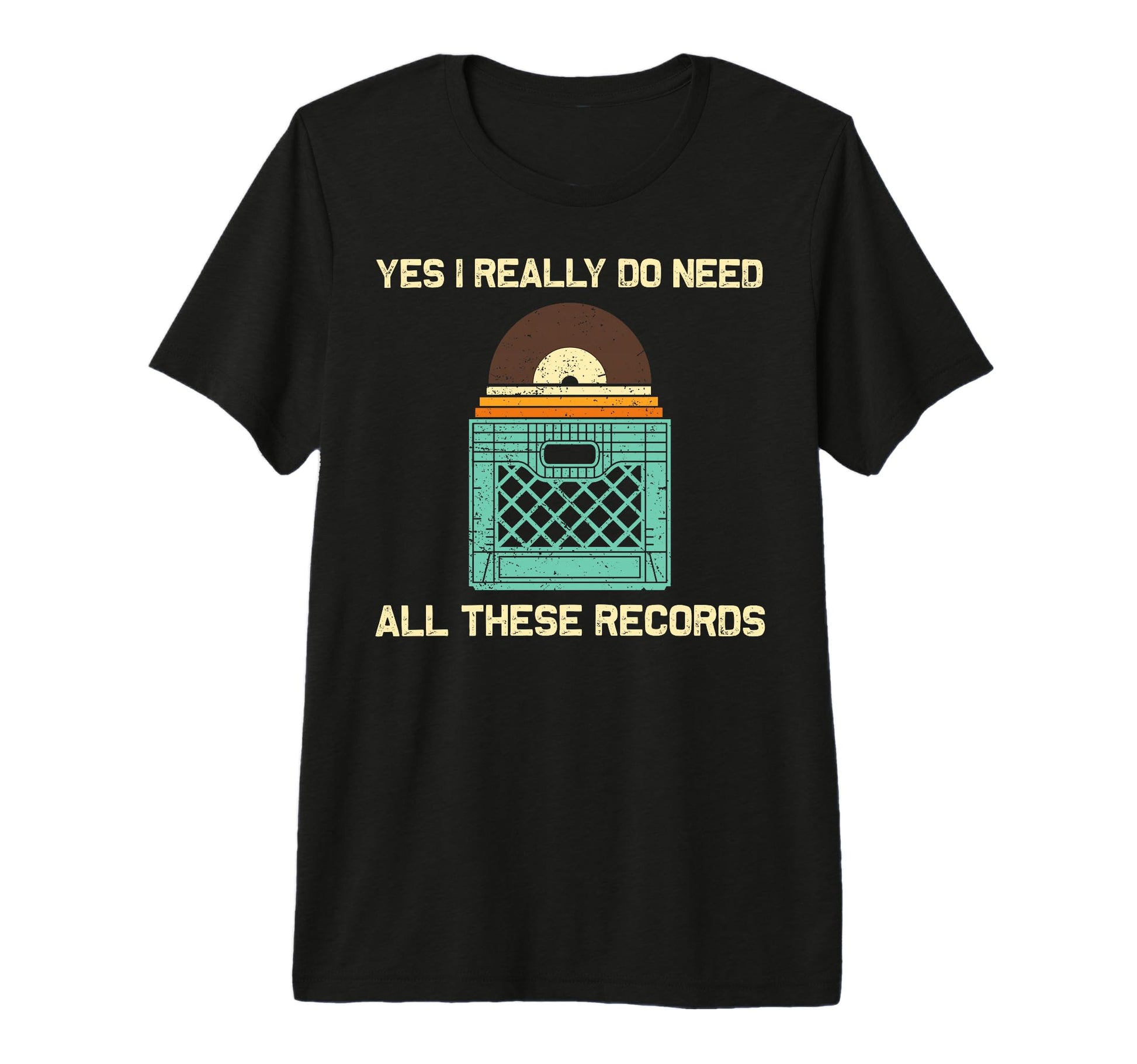 Vinyl Dj Vinyl Record Lovers Music T-Shirt - Custom Art Print Unisex - T-Shirt, Sweatshirt, Hoodie