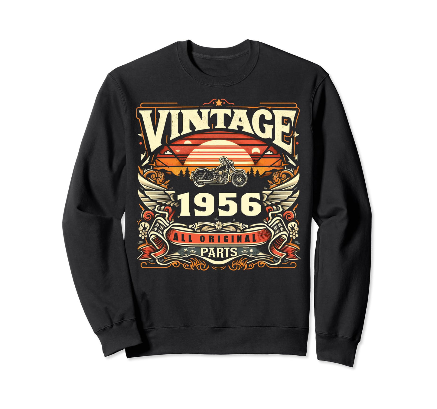 1956 Born 1956 68Th Birthday Sweatshirt - Aesthetic Graphic Men Women - T-Shirt, Sweatshirt, Hoodie