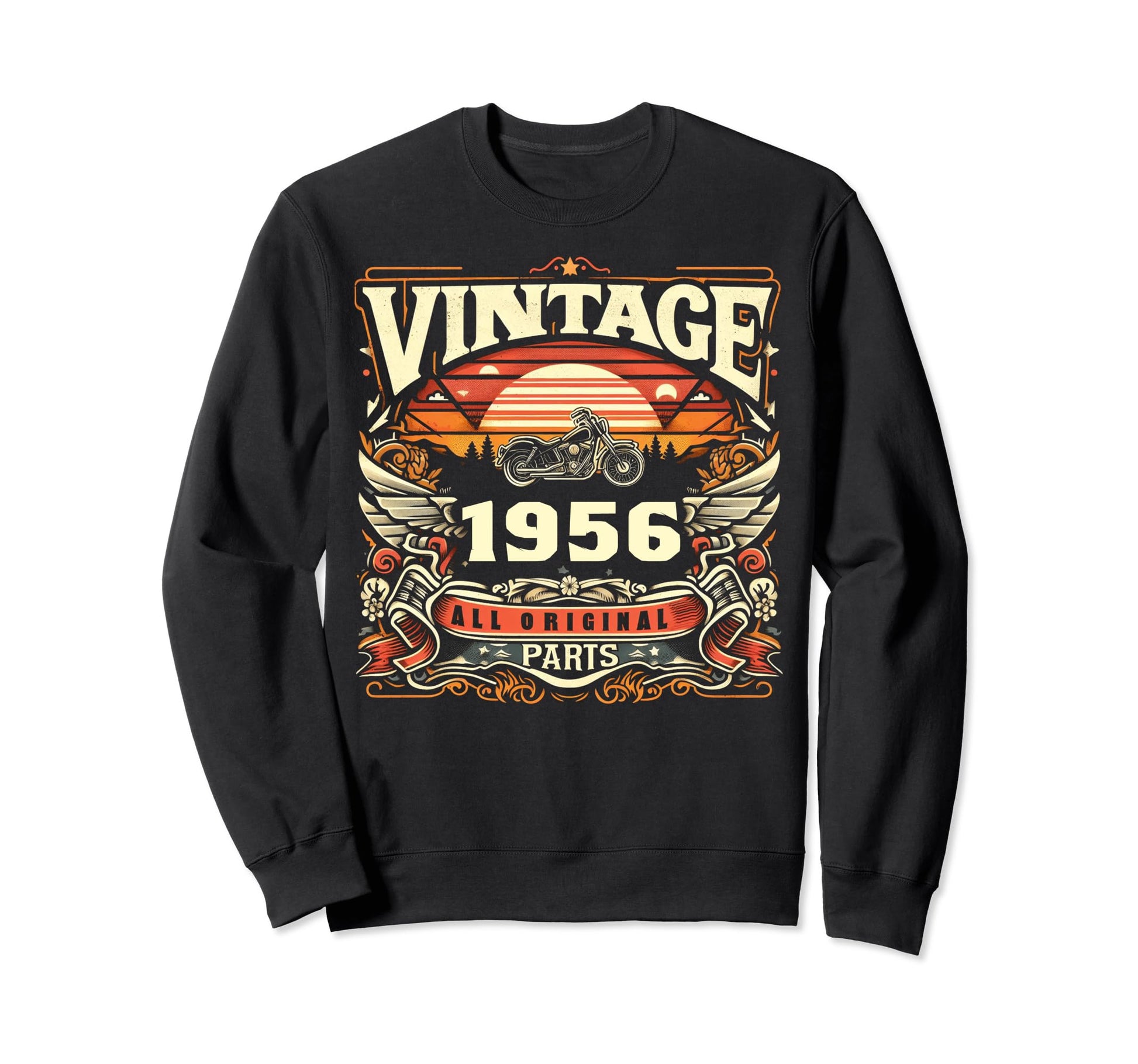 1956 Born 1956 68Th Birthday Sweatshirt - Aesthetic Graphic Men Women - T-Shirt, Sweatshirt, Hoodie