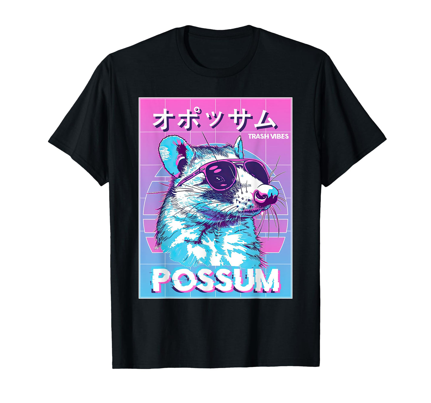 Vaporwave Opossum Funny Possum T-Shirt - Streetwear Style Men Women - T-Shirt, Sweatshirt, Hoodie