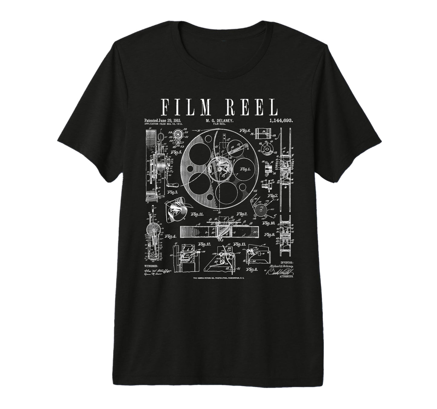 Cinematography Movie Film Reel T-Shirt - Aesthetic Graphic for Adults - T-Shirt, Sweatshirt, Hoodie