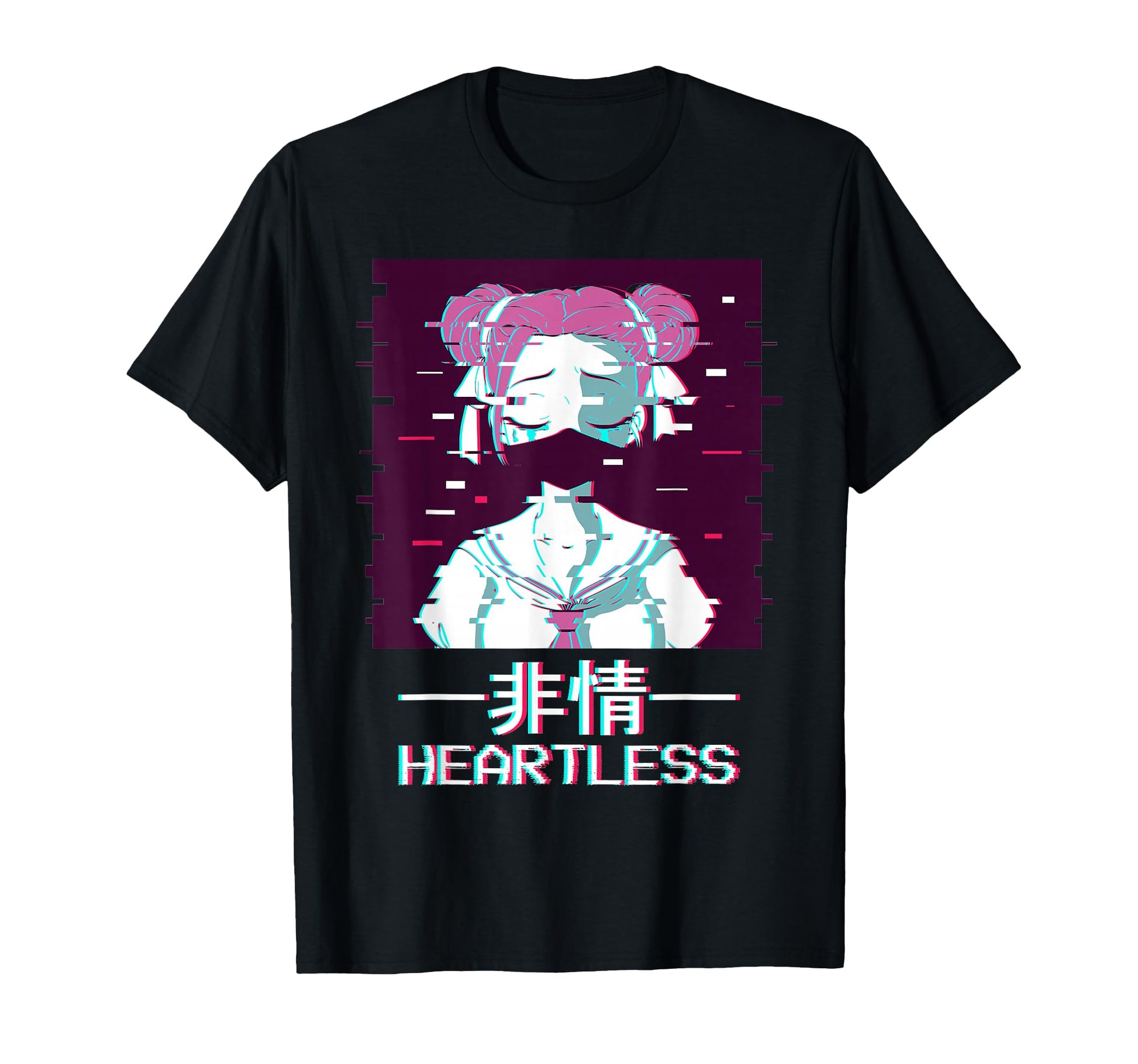 Geisha Anime Sad Vaporwave T-Shirt - Fun Novelty Design Men Women - T-Shirt, Sweatshirt, Hoodie