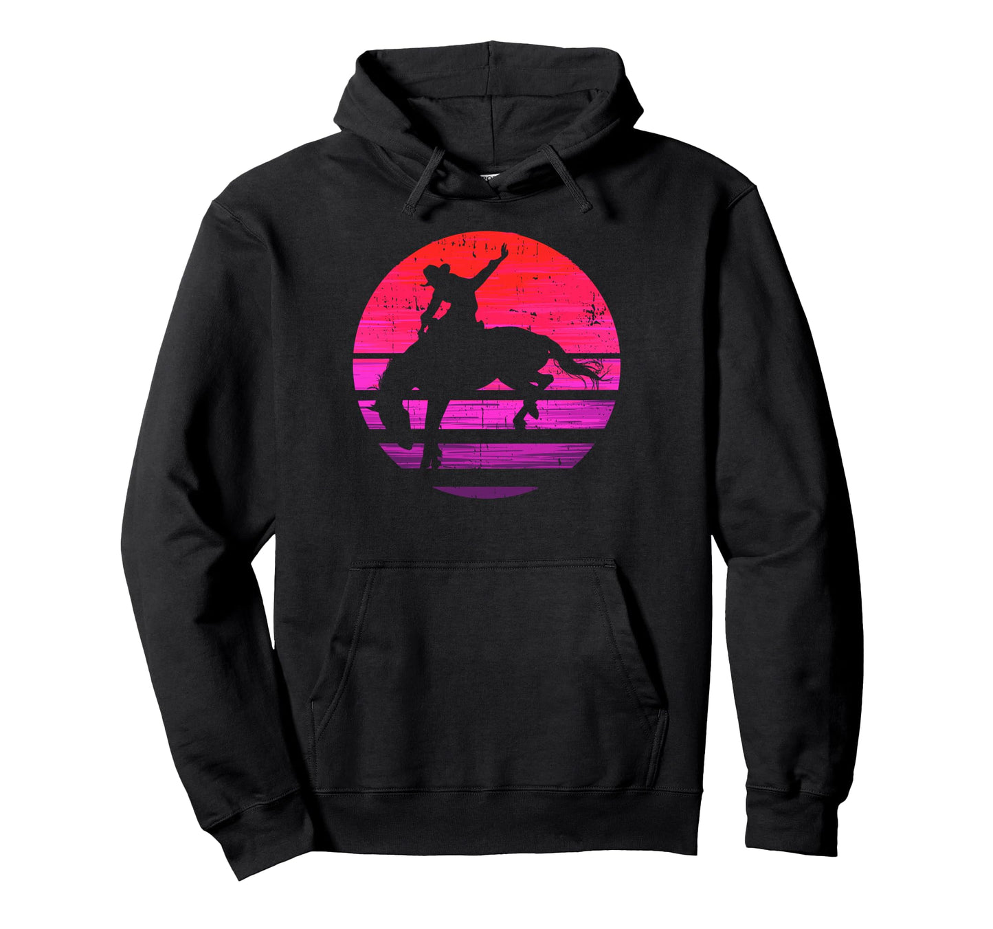 Cowboy Rodeo Bucking Horse Riding Hoodie - Novelty Apparel Men Women - T-Shirt, Sweatshirt, Hoodie