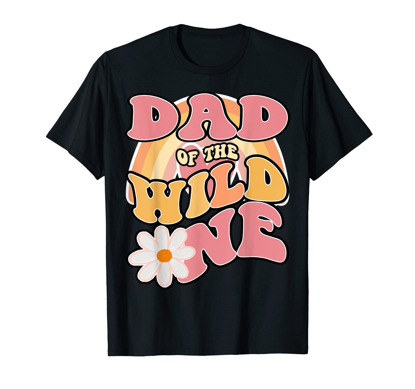 Mens Daisy Birthday Dad Wild One Boho T-Shirt - Unique Graphic for Adults - T-Shirt, Sweatshirt, Hoodie