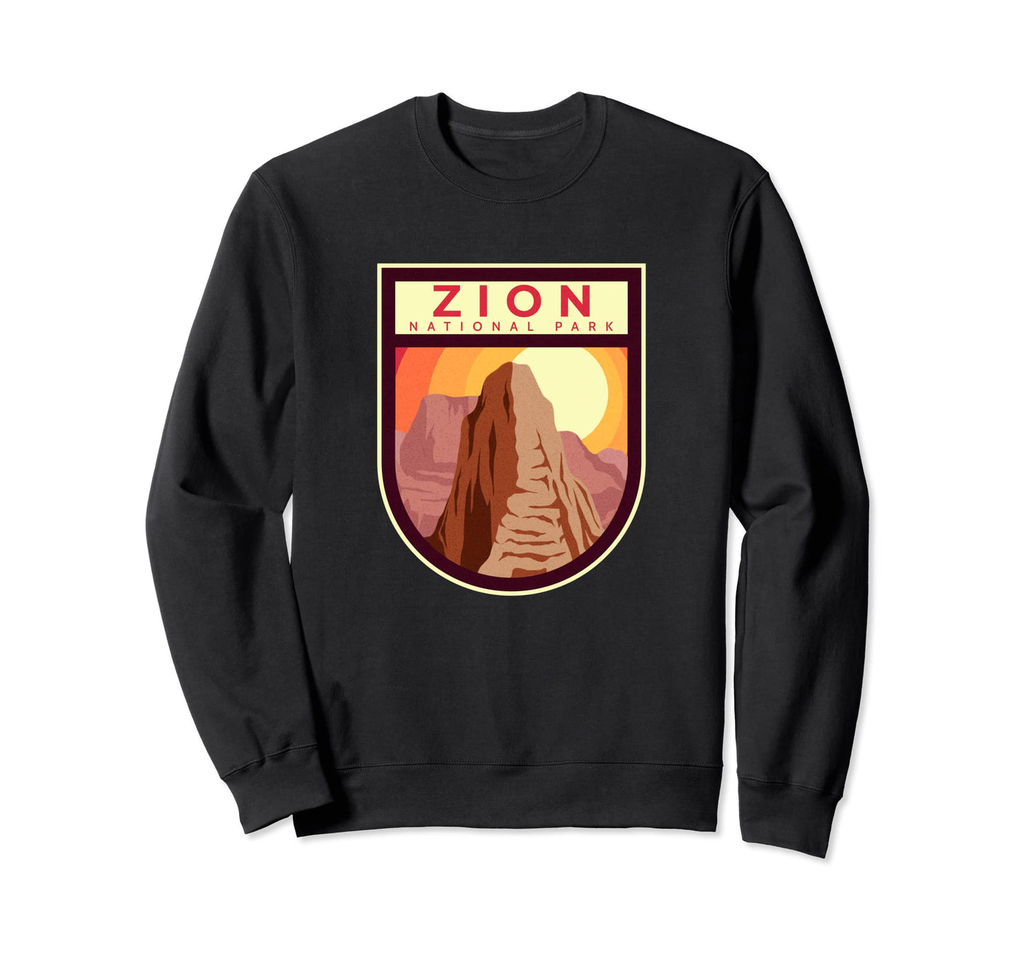 Zion National Park Nature Lover Badge Sweatshirt - Minimalist Print Unisex - T-Shirt, Sweatshirt, Hoodie