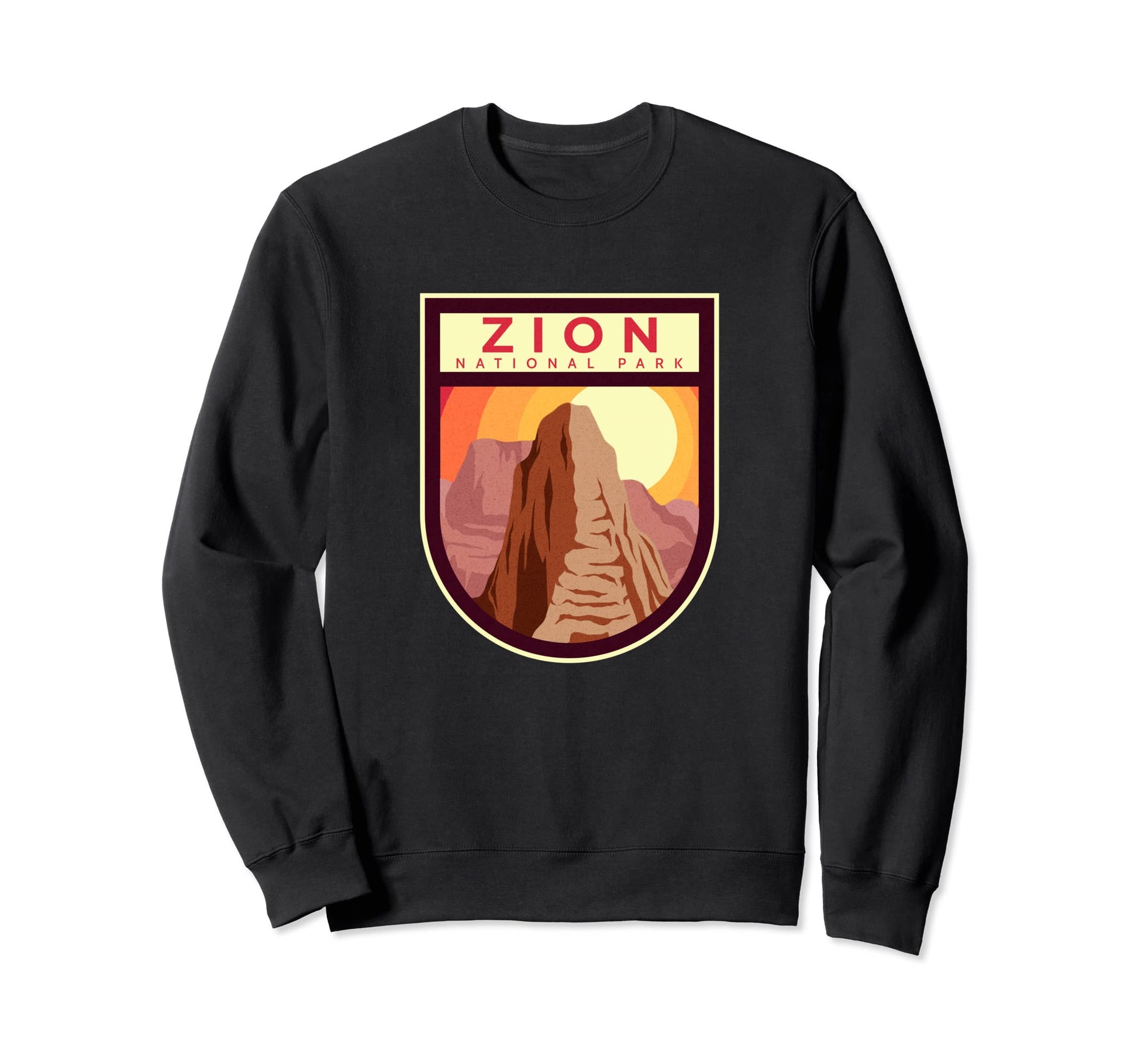 Zion National Park Nature Lover Badge Sweatshirt - Minimalist Print Unisex - T-Shirt, Sweatshirt, Hoodie