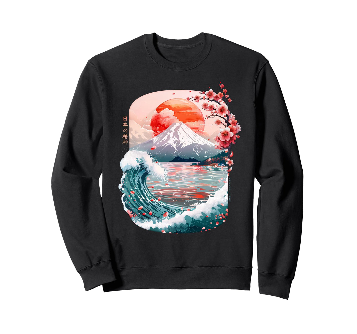 Japan Spirit Vibes 90S Vaporwave Sweatshirt - Novelty Apparel Unisex - T-Shirt, Sweatshirt, Hoodie