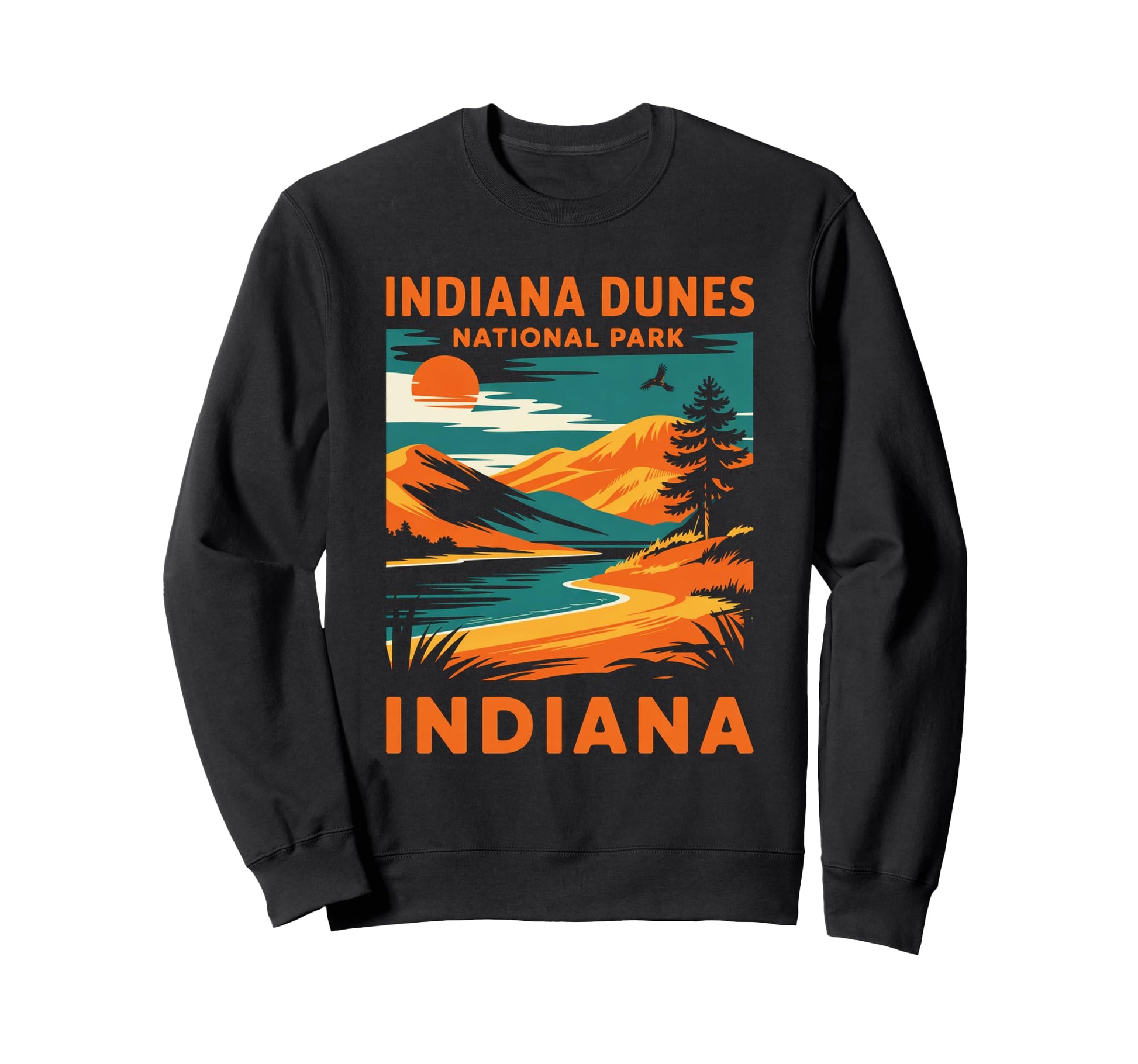 Indiana Dunes National Park Hike Sweatshirt - Custom Art Print Men Women - T-Shirt, Sweatshirt, Hoodie