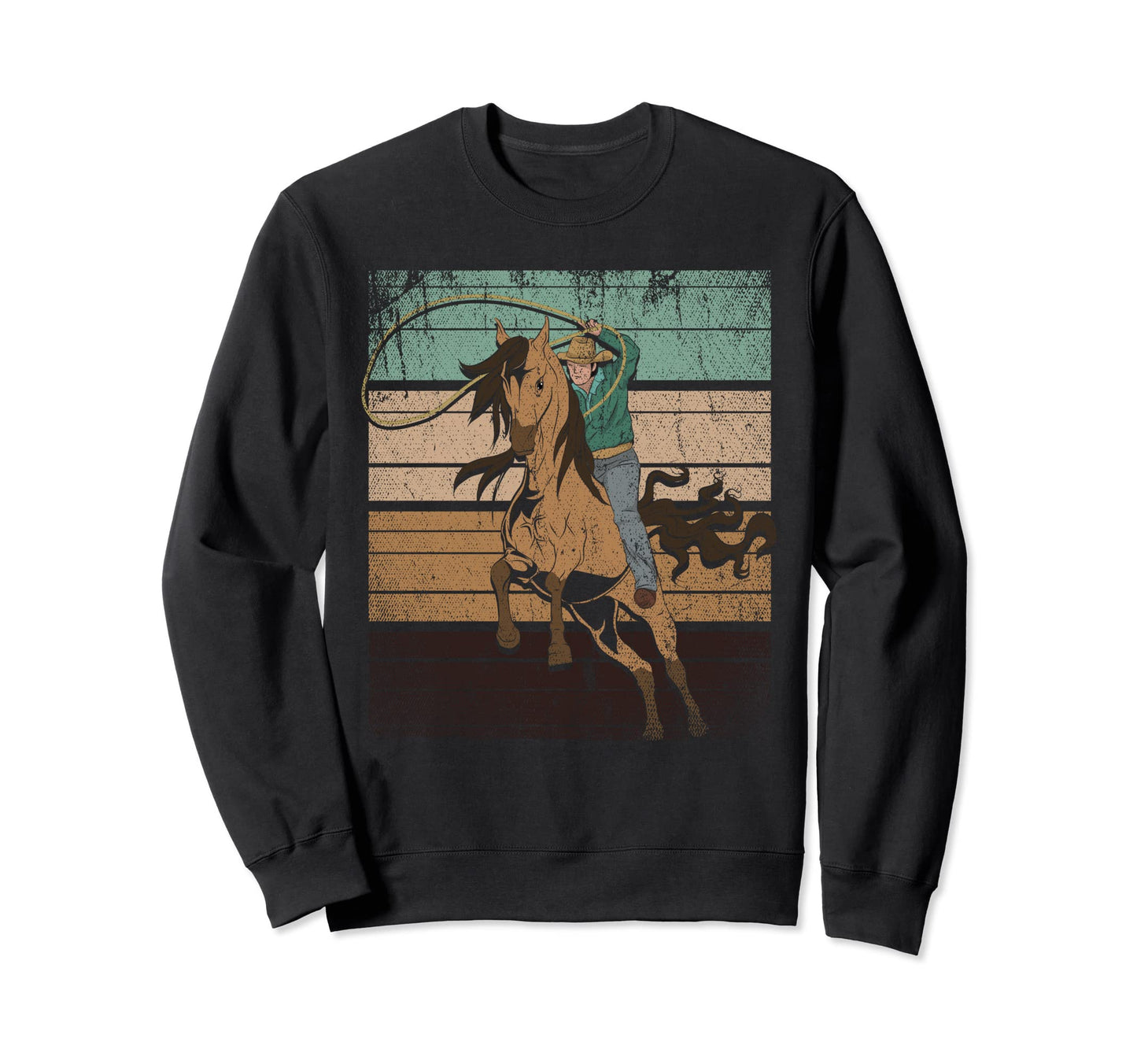 Horseback Riding Western Country Sweatshirt - Streetwear Style for Adults - T-Shirt, Sweatshirt, Hoodie