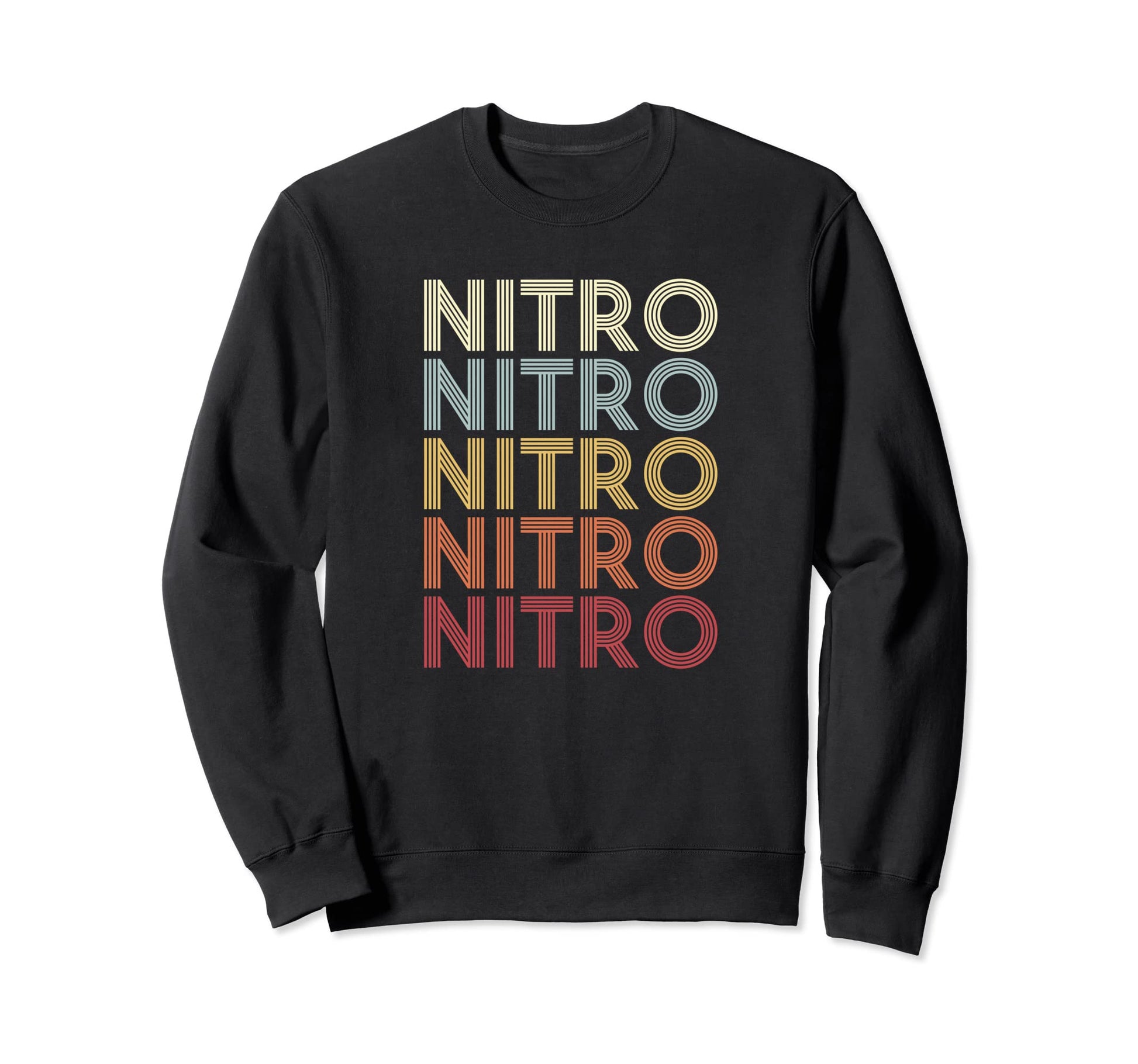 Nitro West Virginia Nitro Wv Text Sweatshirt - Graphic Print Unisex - T-Shirt, Sweatshirt, Hoodie