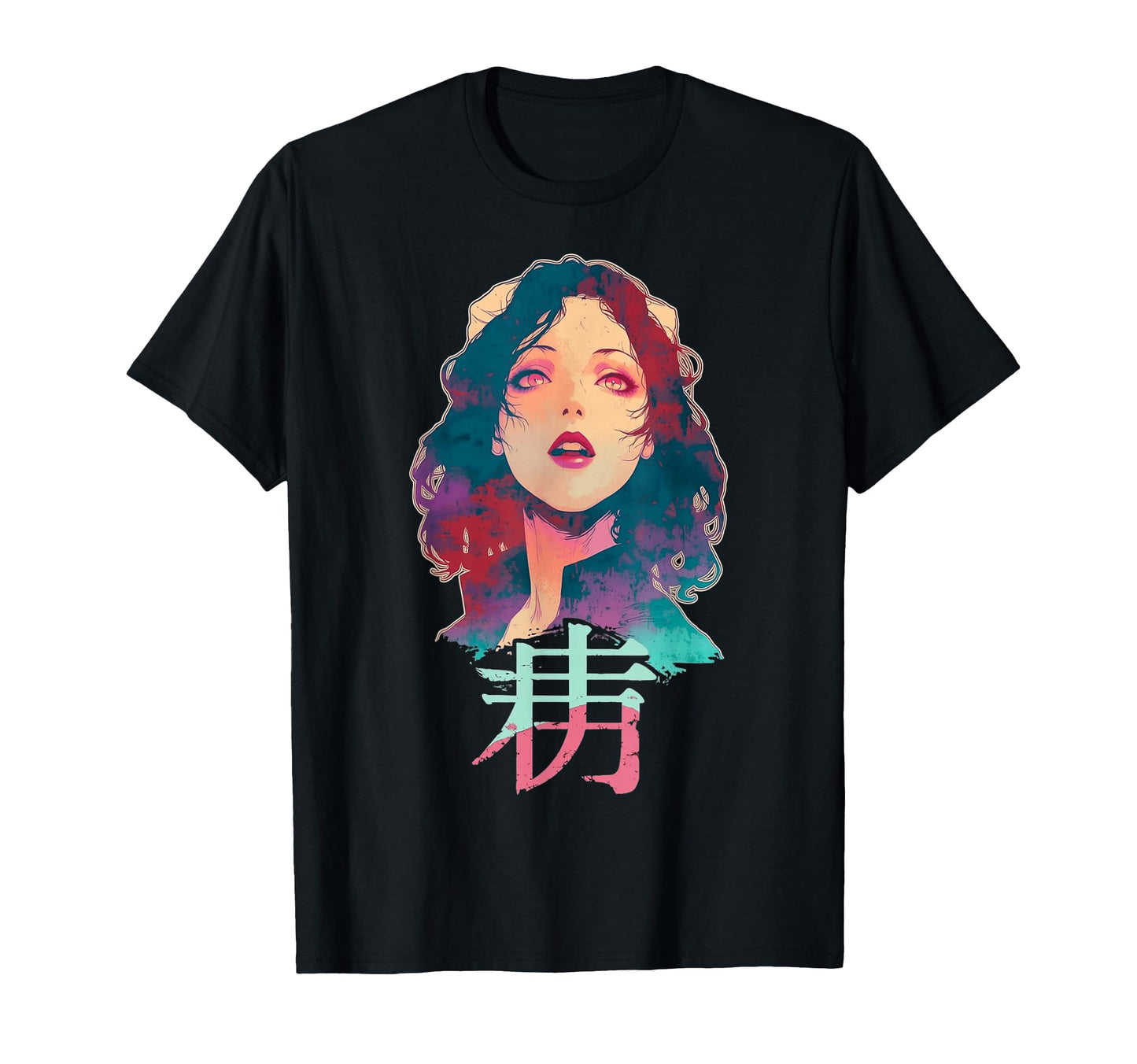 Goth Grunge Demon Anime Waifu Horror T-Shirt - Novelty Apparel for Adults - T-Shirt, Sweatshirt, Hoodie