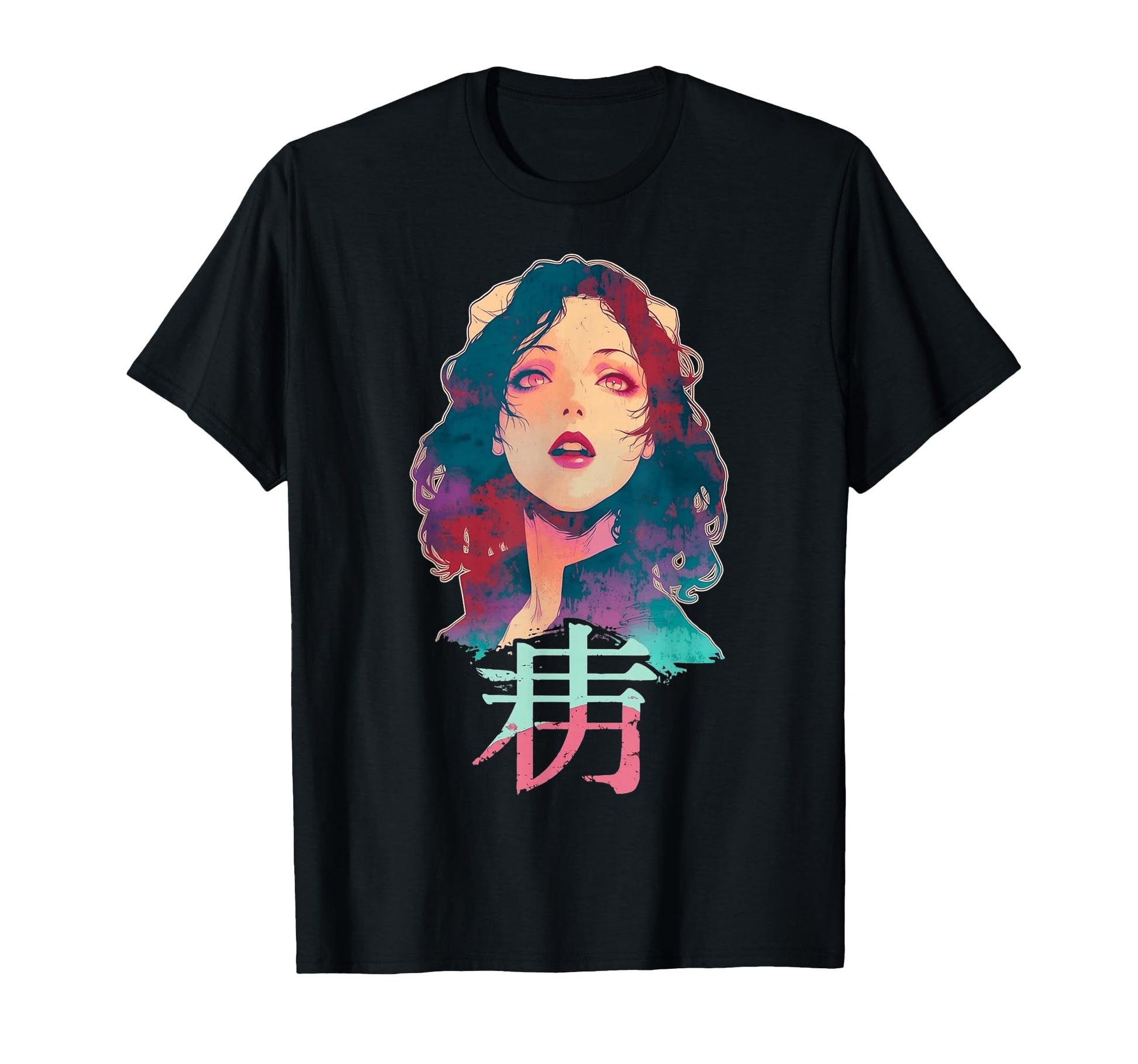 Goth Grunge Demon Anime Waifu Horror T-Shirt - Novelty Apparel for Adults - T-Shirt, Sweatshirt, Hoodie