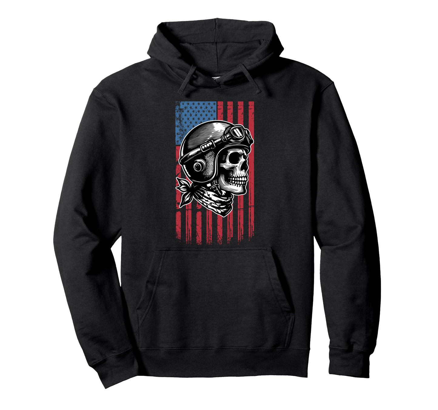 Us American Flag Live To Ride Motorcycle Hoodie - Graphic Print Unisex - T-Shirt, Sweatshirt, Hoodie