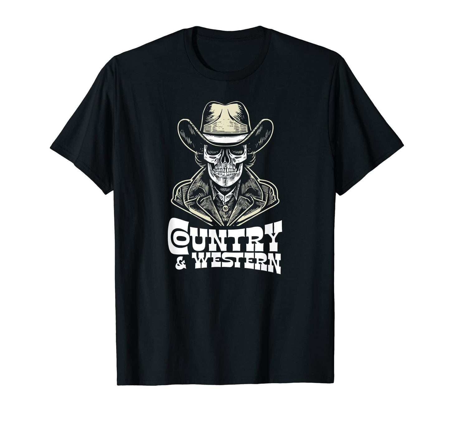 Country Music Country Western Skull T-Shirt - Graphic Print Men Women - T-Shirt, Sweatshirt, Hoodie