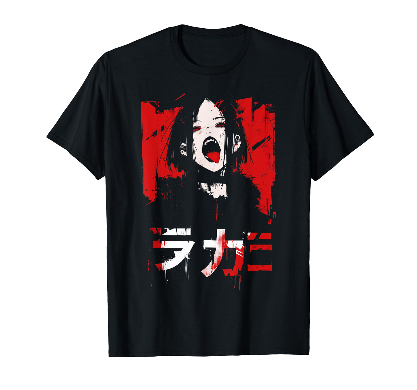 Goth Grunge Demon Anime Waifu Horror T-Shirt - Novelty Apparel Men Women - T-Shirt, Sweatshirt, Hoodie