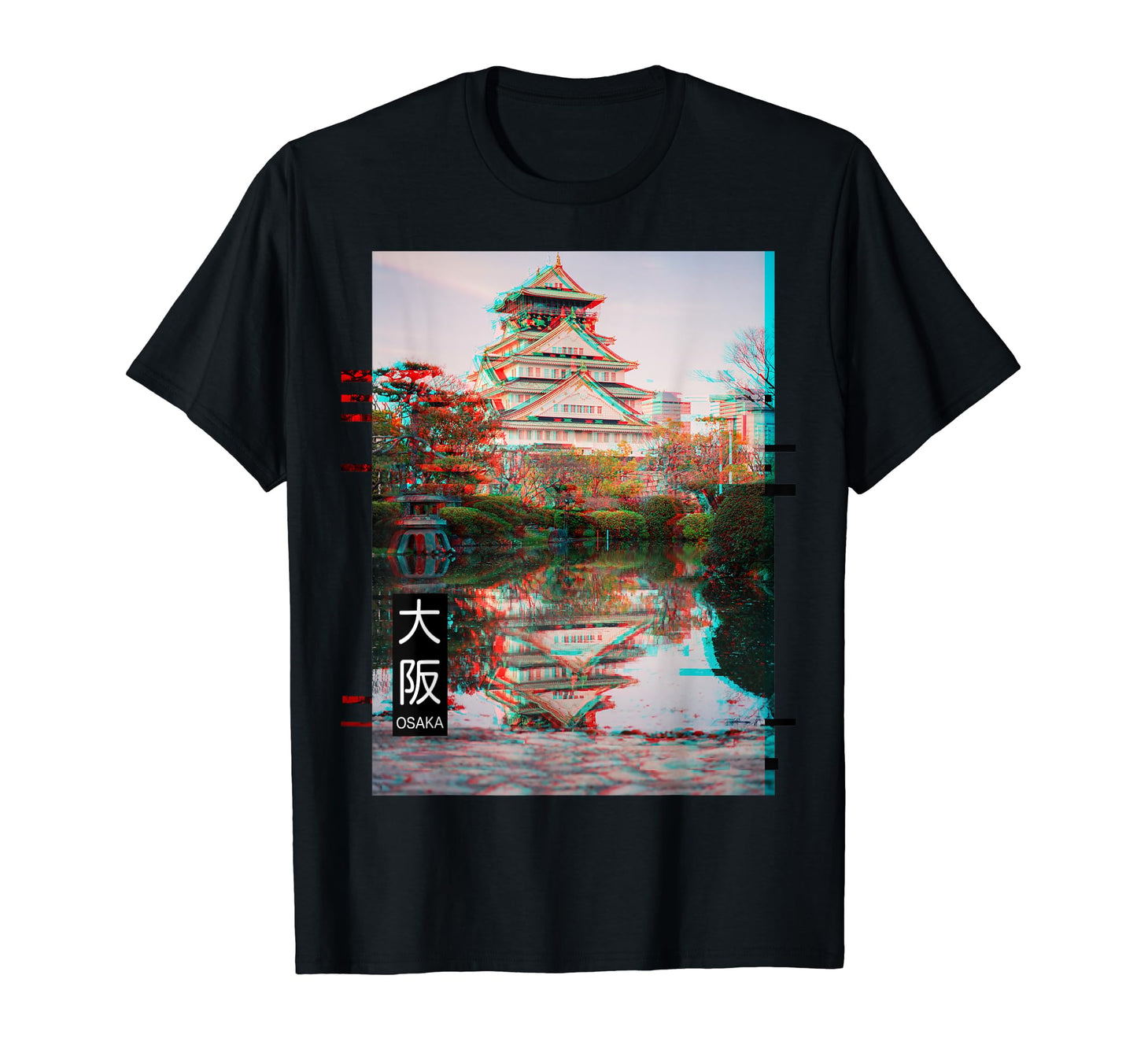 Osaka Kansai Glitch Aesthetic Japan T-Shirt - Unique Graphic for Adults - T-Shirt, Sweatshirt, Hoodie