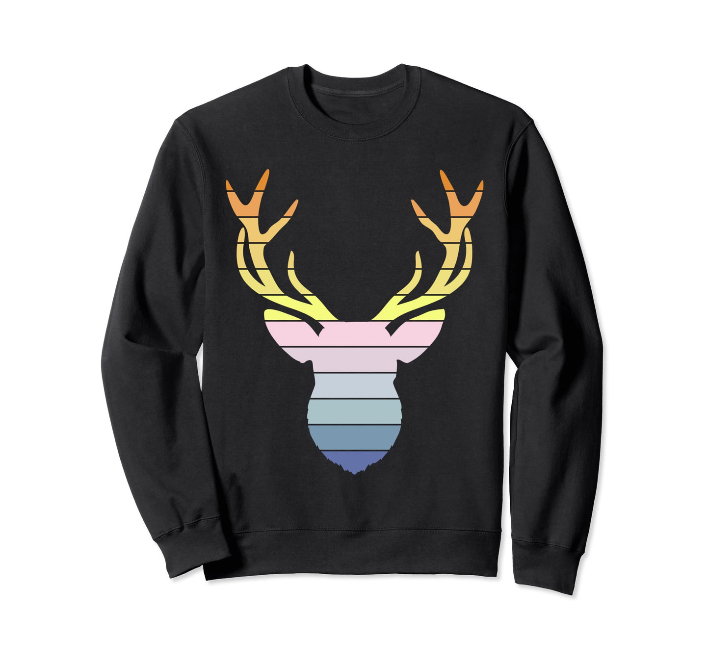Vaporwave Aesthetic Deer Hunting Sweatshirt - Minimalist Print Unisex - T-Shirt, Sweatshirt, Hoodie