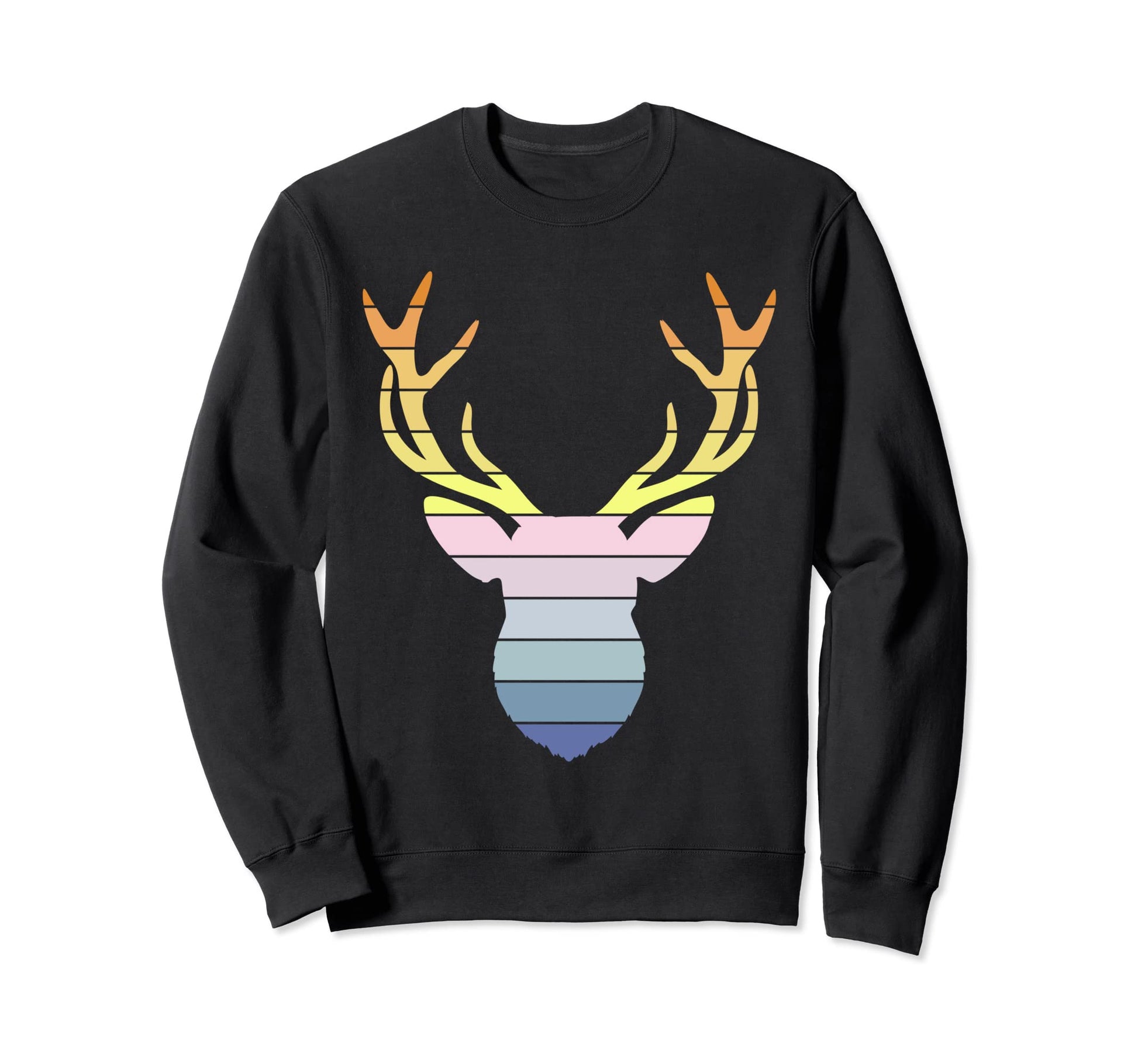 Vaporwave Aesthetic Deer Hunting Sweatshirt - Minimalist Print Unisex - T-Shirt, Sweatshirt, Hoodie