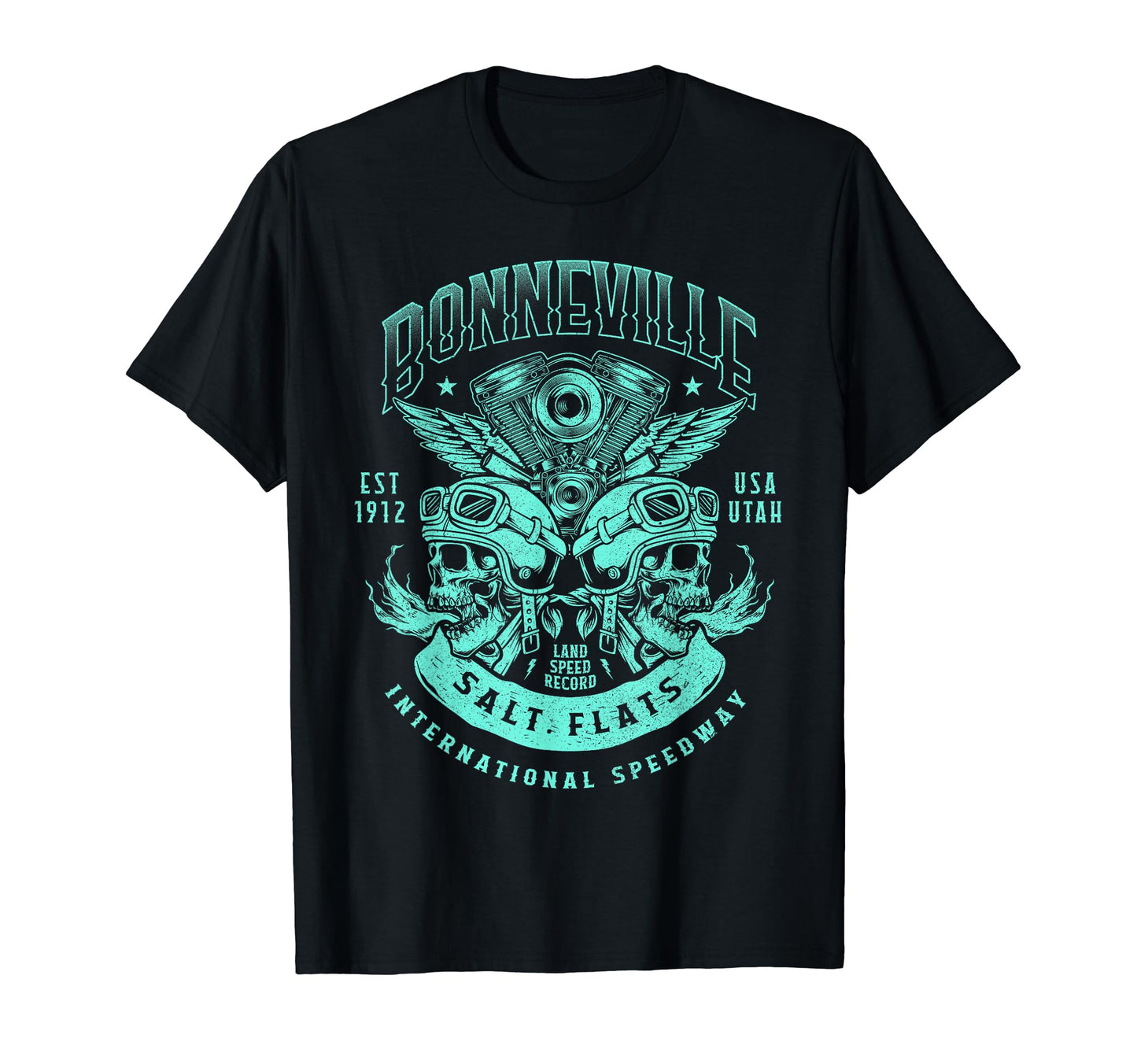 Bonneville Salt Flats Motorcycle Racing T-Shirt - Graphic Print for Adults - T-Shirt, Sweatshirt, Hoodie