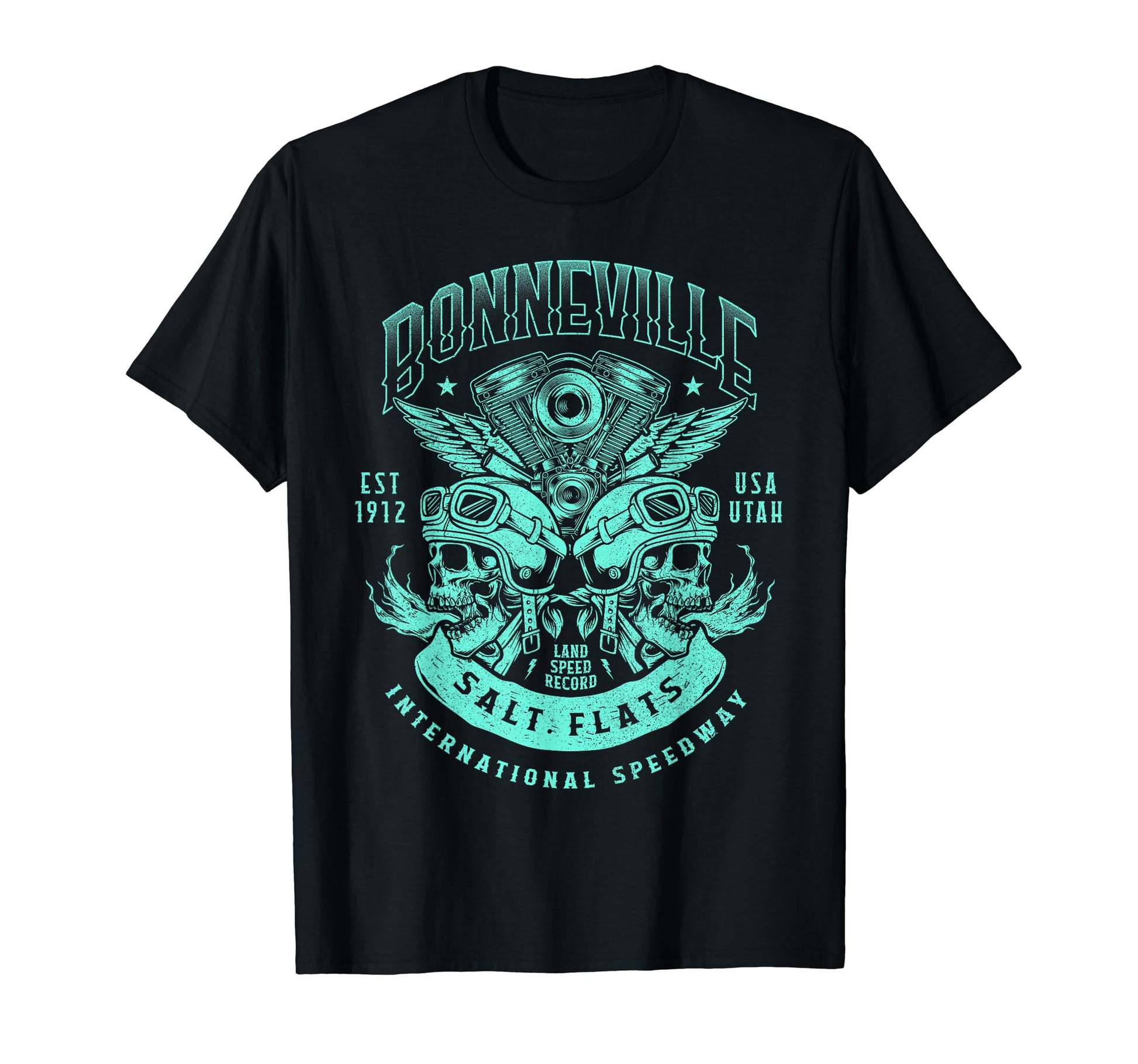 Bonneville Salt Flats Motorcycle Racing T-Shirt - Graphic Print for Adults - T-Shirt, Sweatshirt, Hoodie