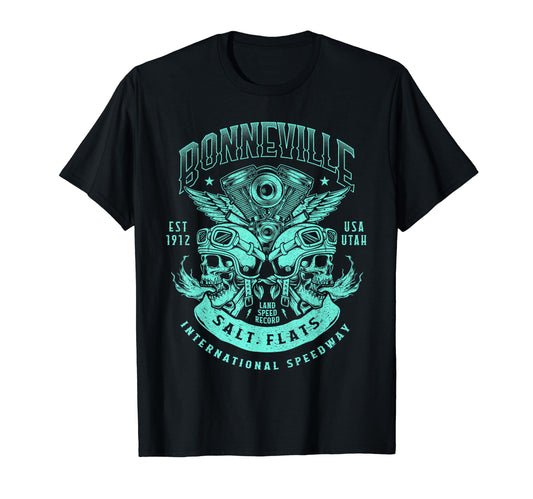 Bonneville Salt Flats Motorcycle Racing T-Shirt - Graphic Print for Adults - T-Shirt, Sweatshirt, Hoodie