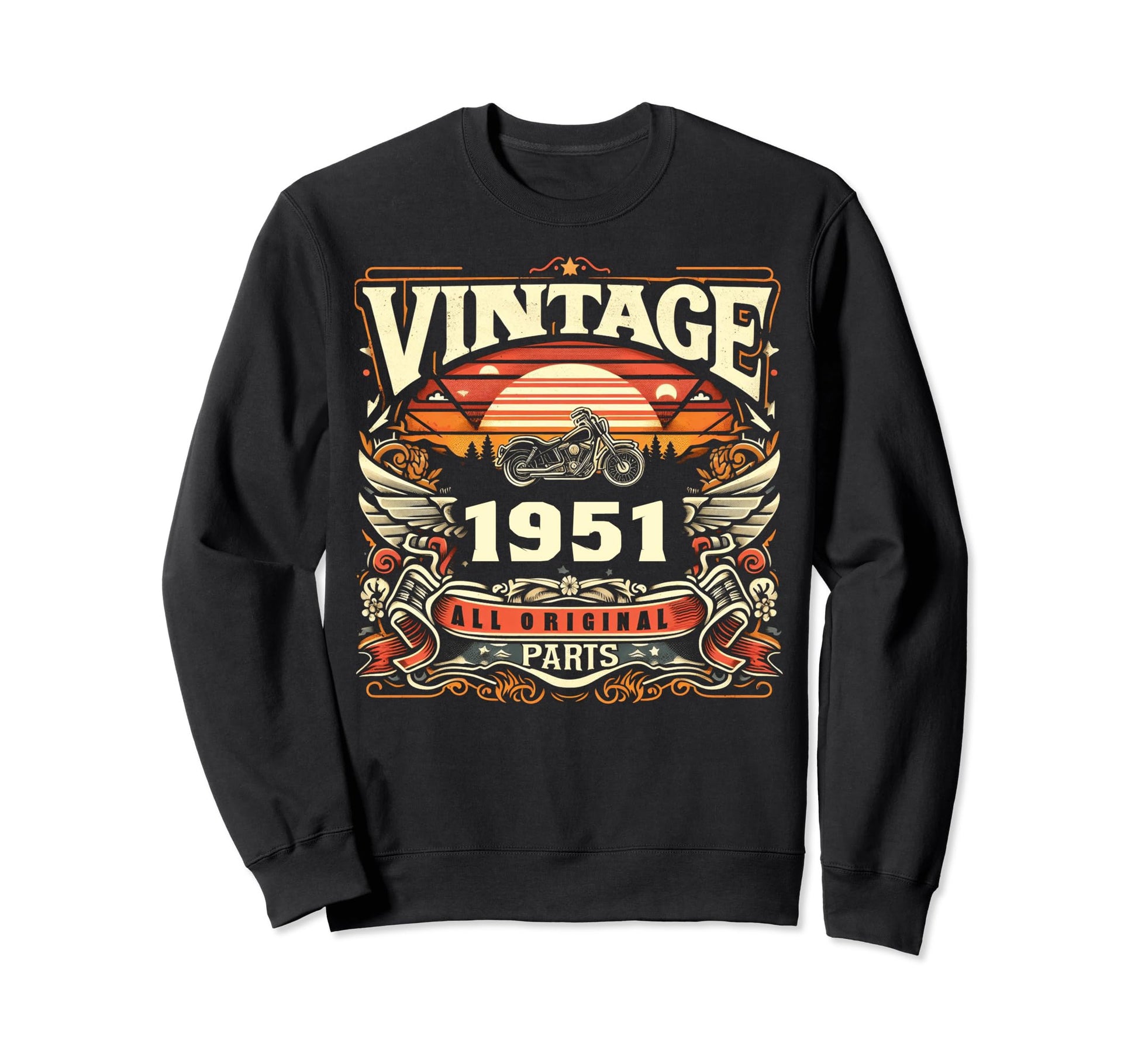1951 Born 1951 73Th Birthday Sweatshirt - Minimalist Print for Adults - T-Shirt, Sweatshirt, Hoodie
