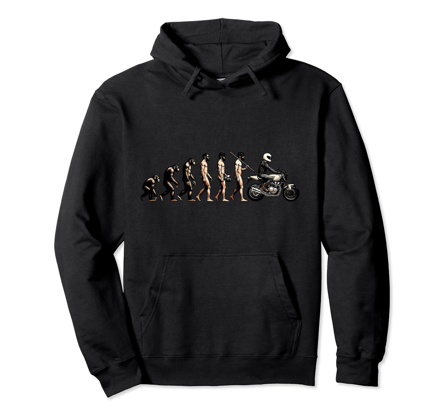 Motorcycle Evolution Sunset Biker Hoodie - Aesthetic Graphic Men Women - T-Shirt, Sweatshirt, Hoodie