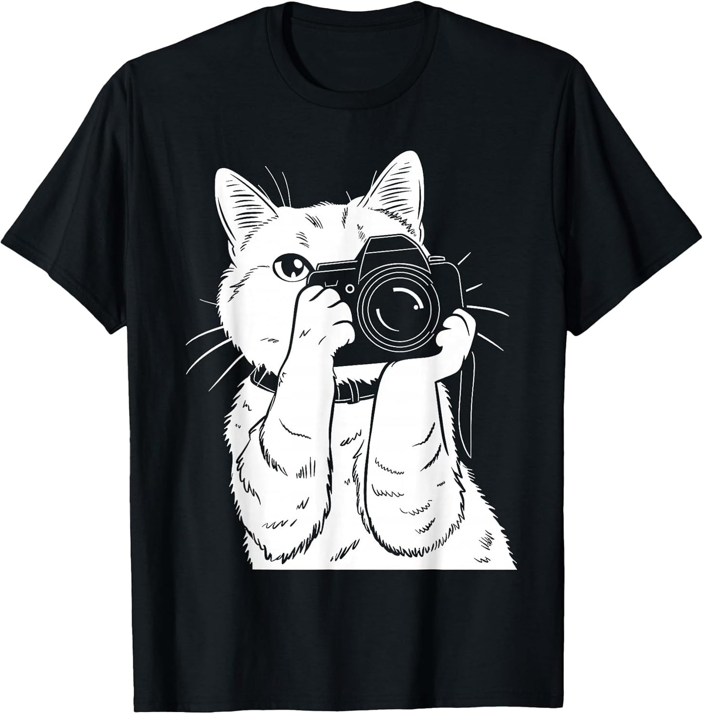 Cat With Camera Photographer Apparel Co. - Adult & Kids T-Shirts, Sweatshirts & Hoodies apparel design preview 1