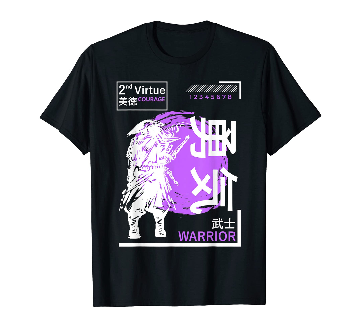 Samurai Bushido Code Japanese Urban T-Shirt - Minimalist Print for Adults - T-Shirt, Sweatshirt, Hoodie