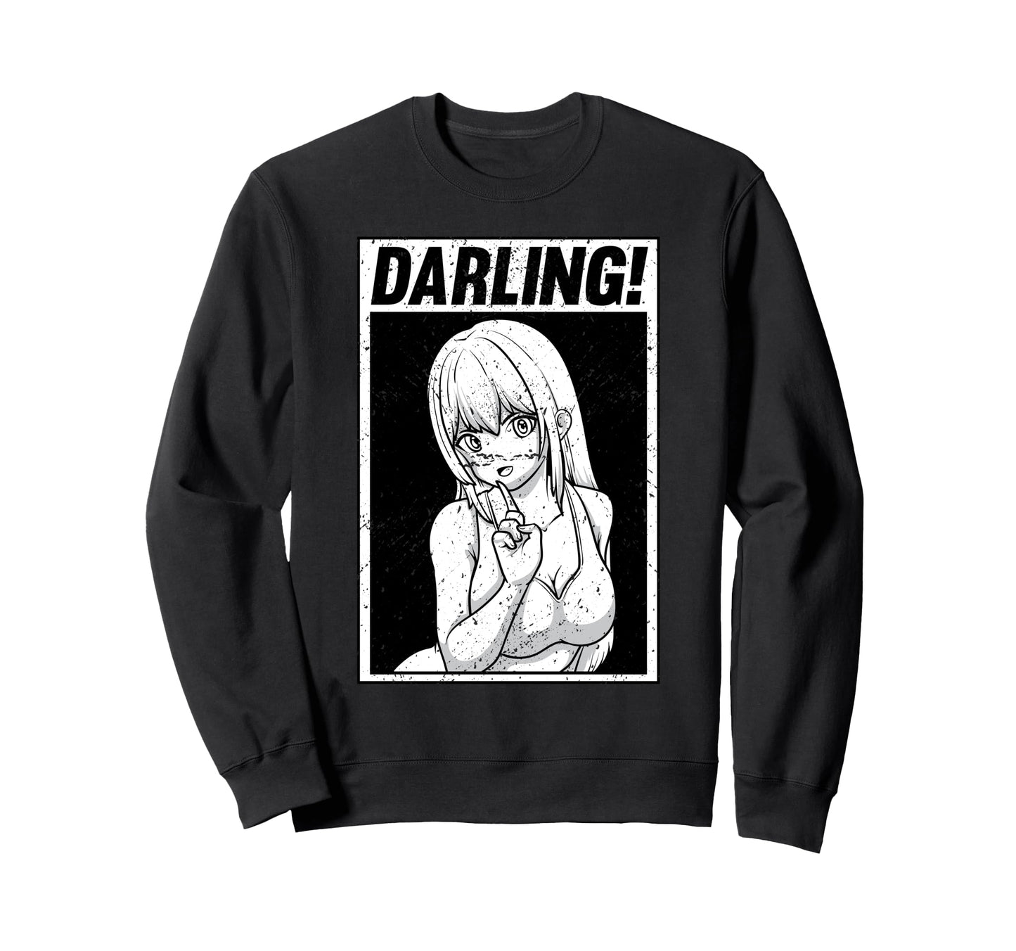 Glitch Waifu Aesthetic Anime Sweatshirt - Streetwear Style for Adults - T-Shirt, Sweatshirt, Hoodie