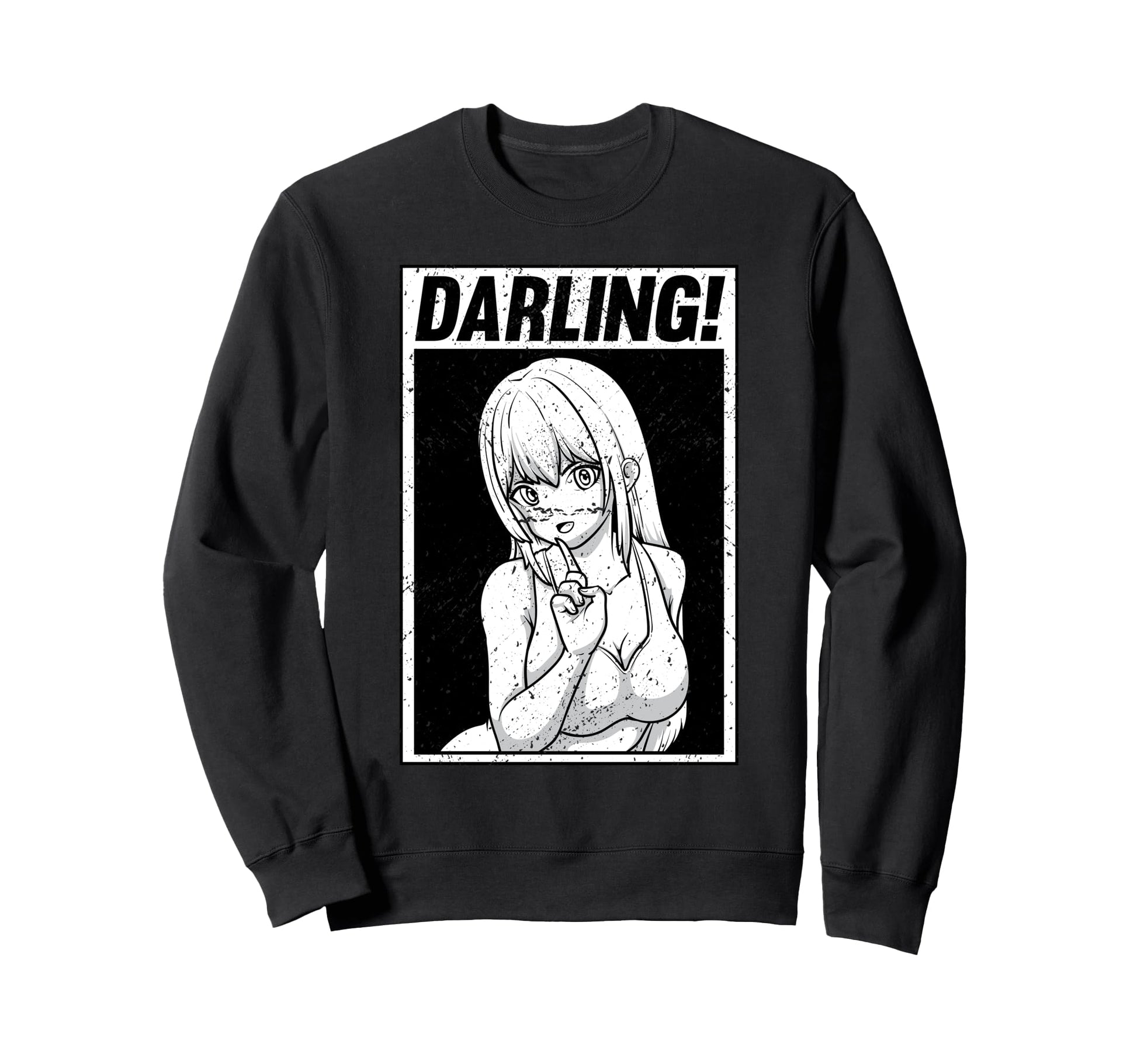 Glitch Waifu Aesthetic Anime Sweatshirt - Streetwear Style for Adults - T-Shirt, Sweatshirt, Hoodie