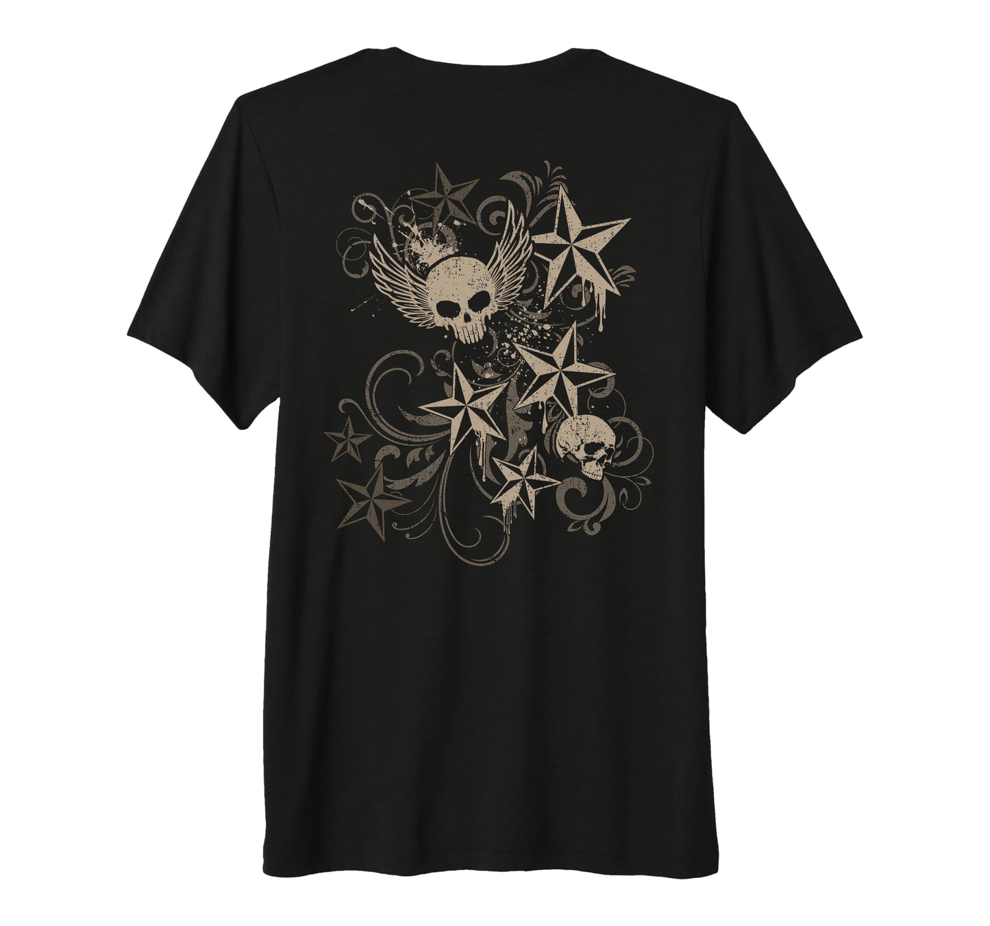 Y2K Grunge 2000S Skull Star Emo T-Shirt - Trendy Graphic Men Women - T-Shirt, Sweatshirt, Hoodie