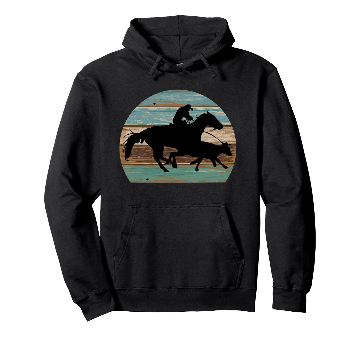 Western Cowhorse Calf Roping Hoodie - Novelty Apparel Men Women - T-Shirt, Sweatshirt, Hoodie